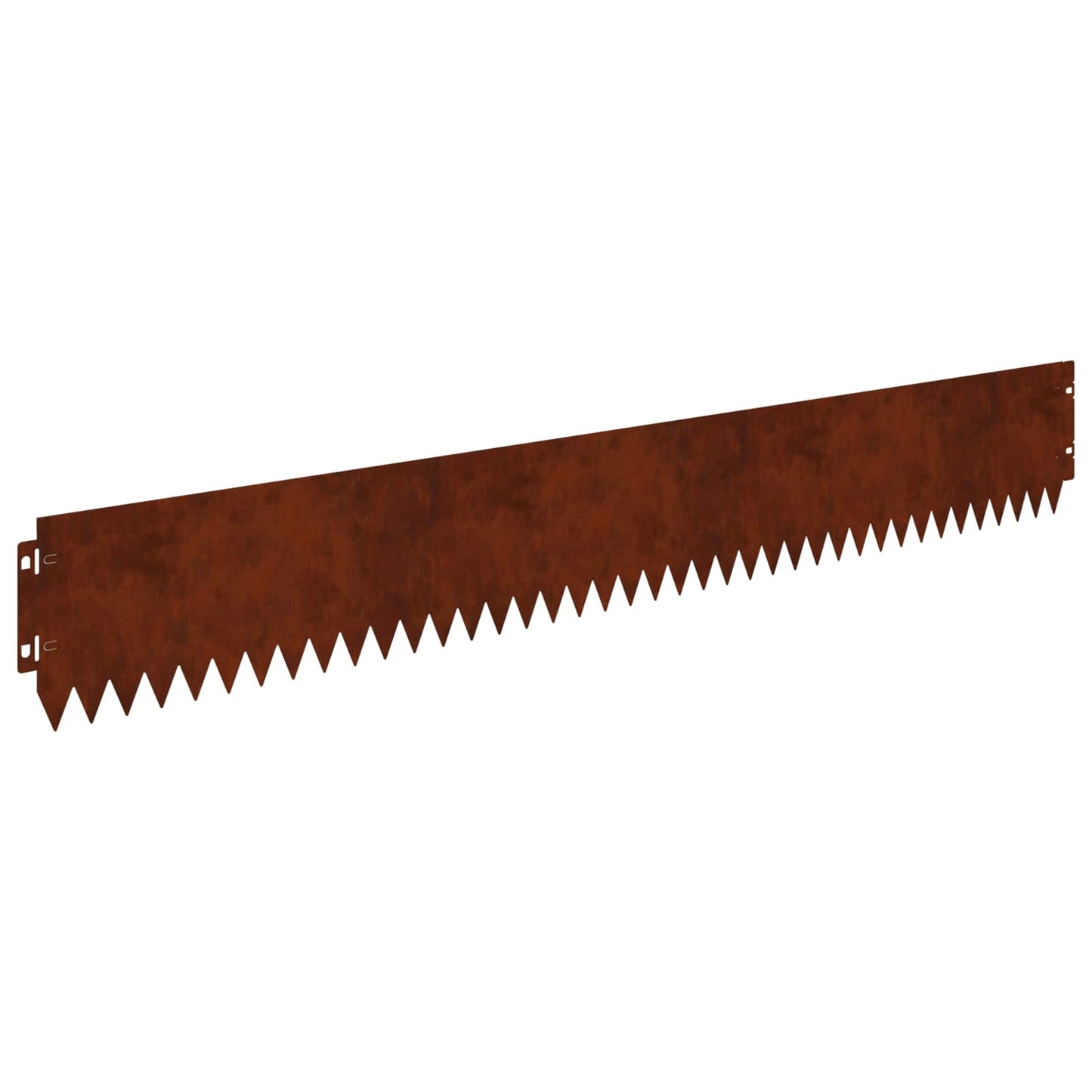 Lawn Edging 30 pcs 103 x 15 cm Steel Rusty