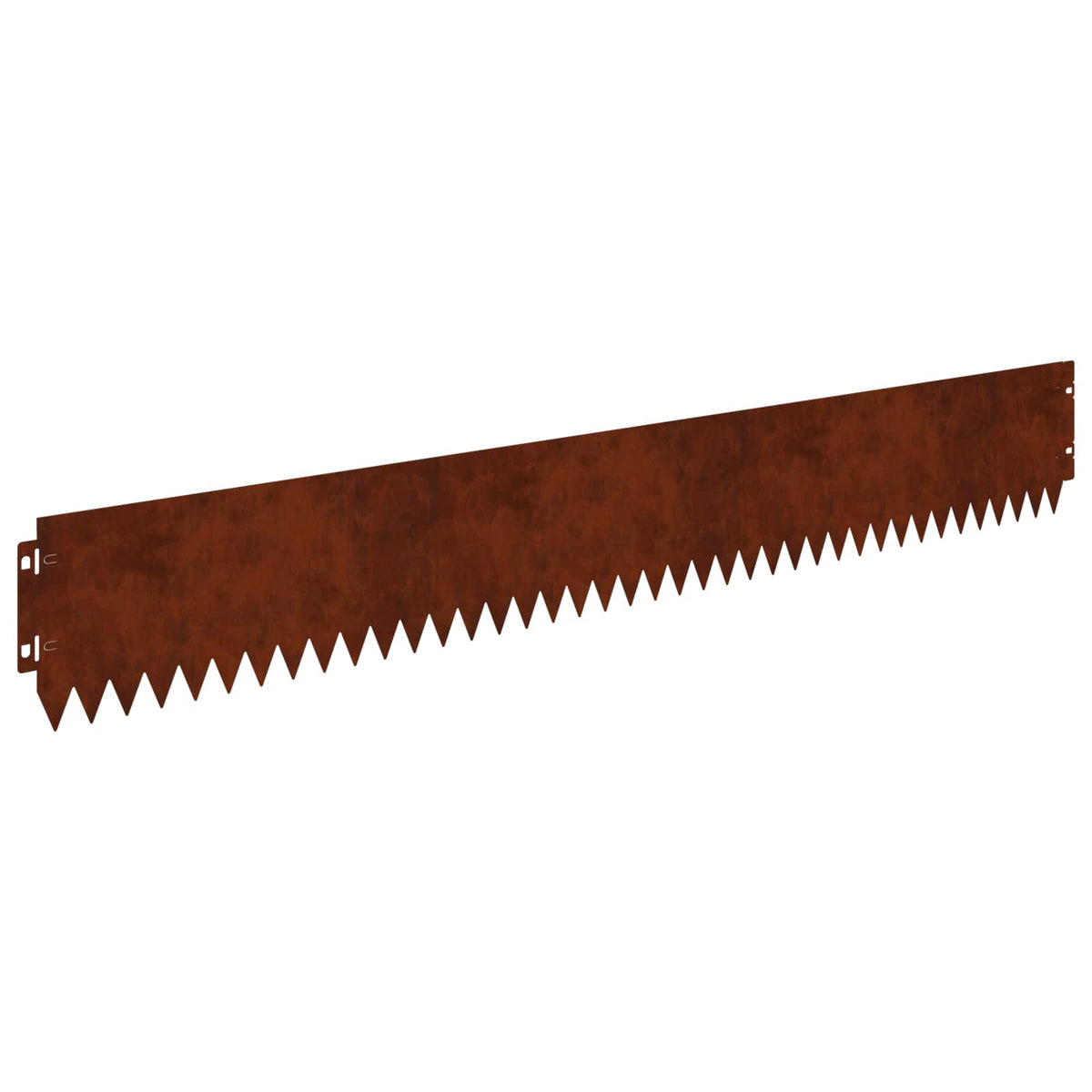 Lawn Edging 30 pcs 103 x 15 cm Steel Rusty