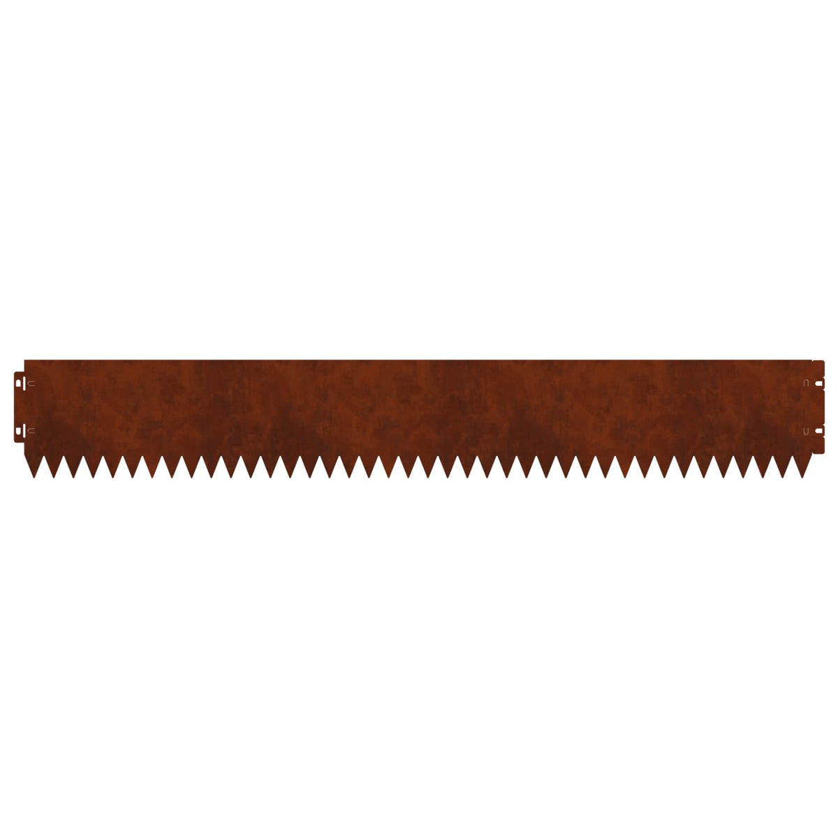 Lawn Edging 30 pcs 103 x 15 cm Steel Rusty
