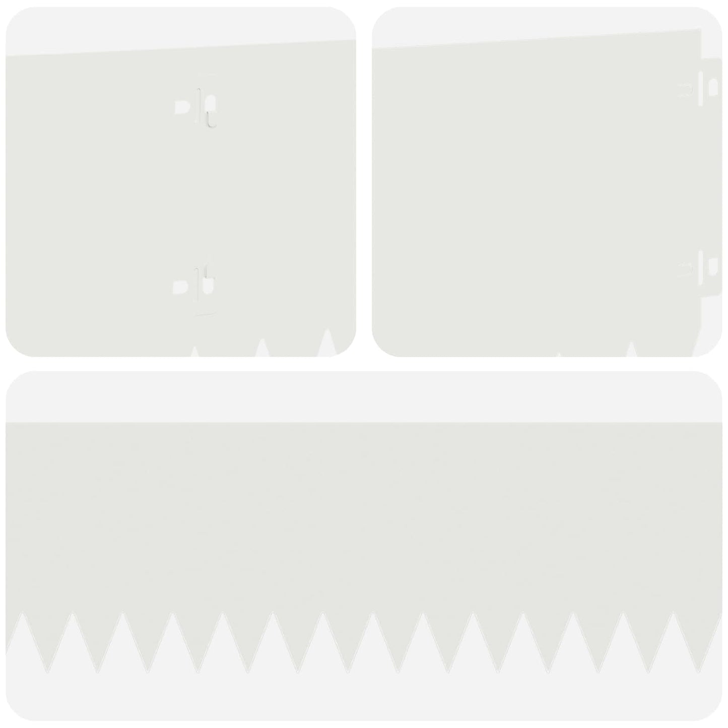 Lawn Edging 10 pcs 103 x 20 cm Steel White