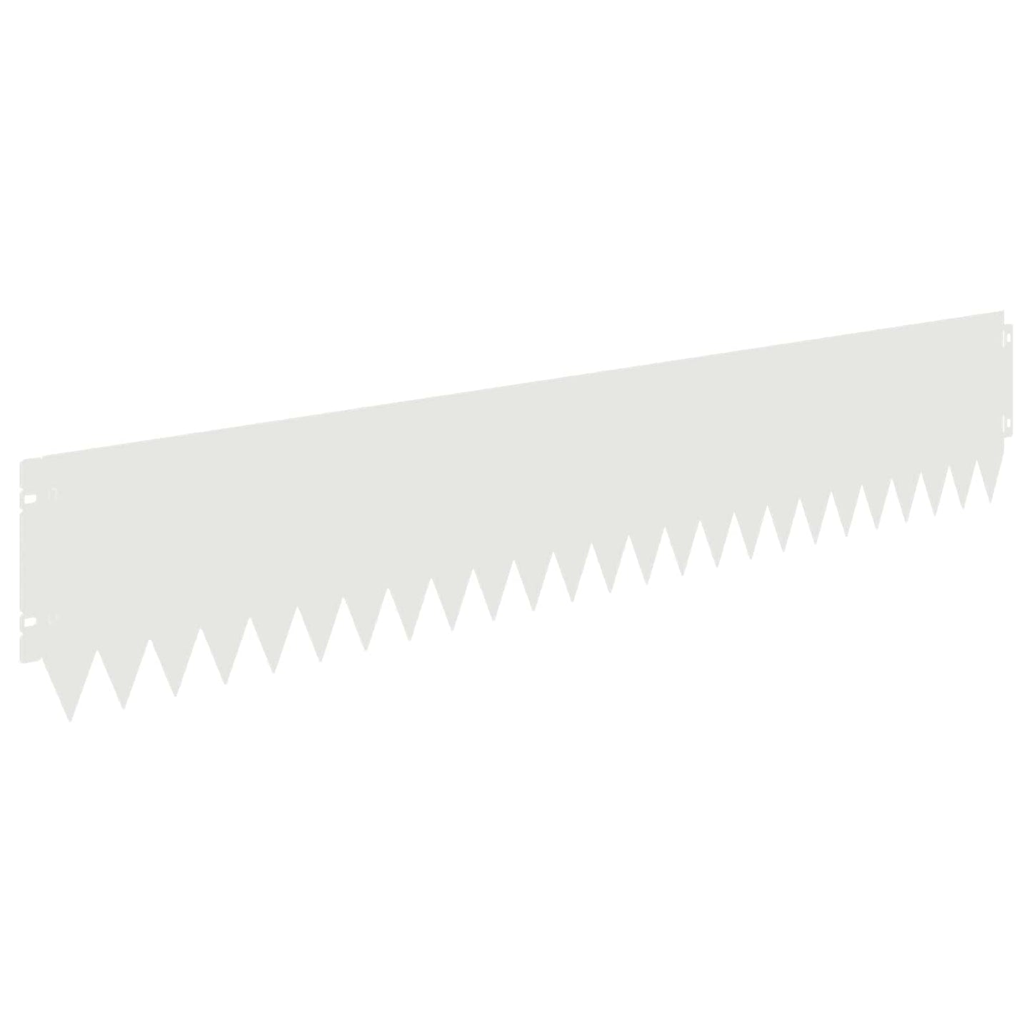 Lawn Edging 30 pcs 103 x 20 cm Steel White