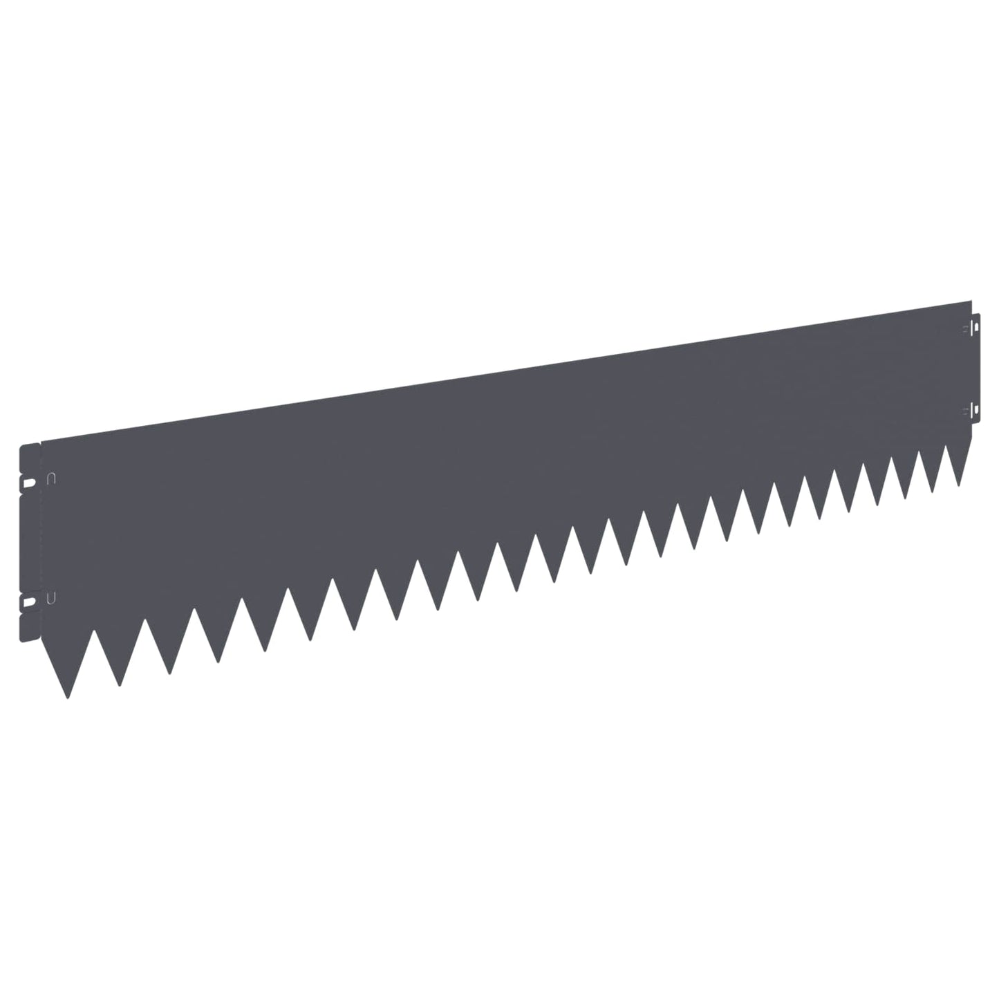 Lawn Edging 30 pcs 103 x 20 cm Steel Anthracite
