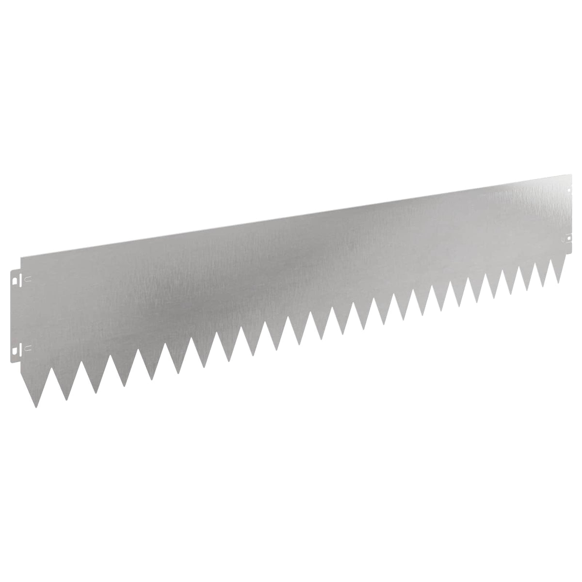 Lawn Edging 10 pcs 103 x 20 cm Steel Silver