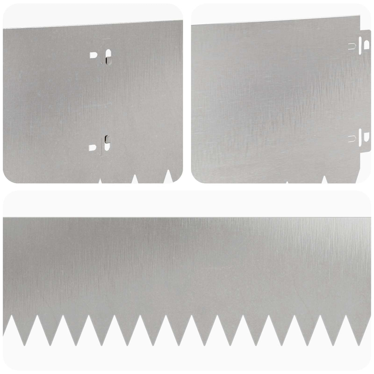 Lawn Edging 20 pcs 103 x 20 cm Stainless Steel Silver