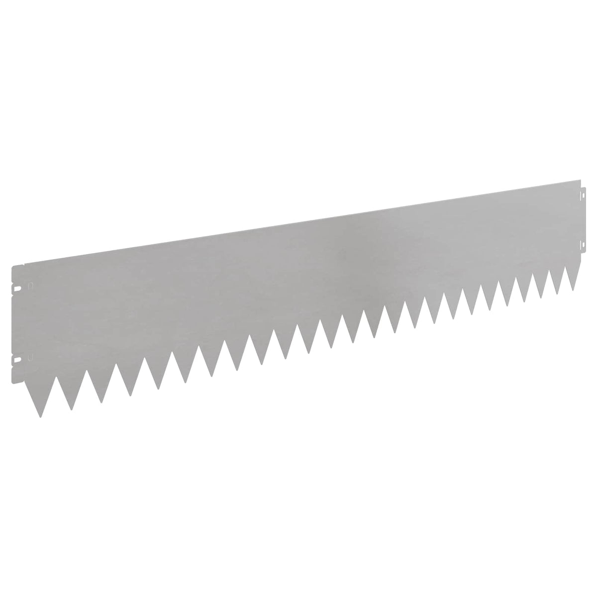Lawn Edging 20 pcs 103 x 20 cm Stainless Steel Silver