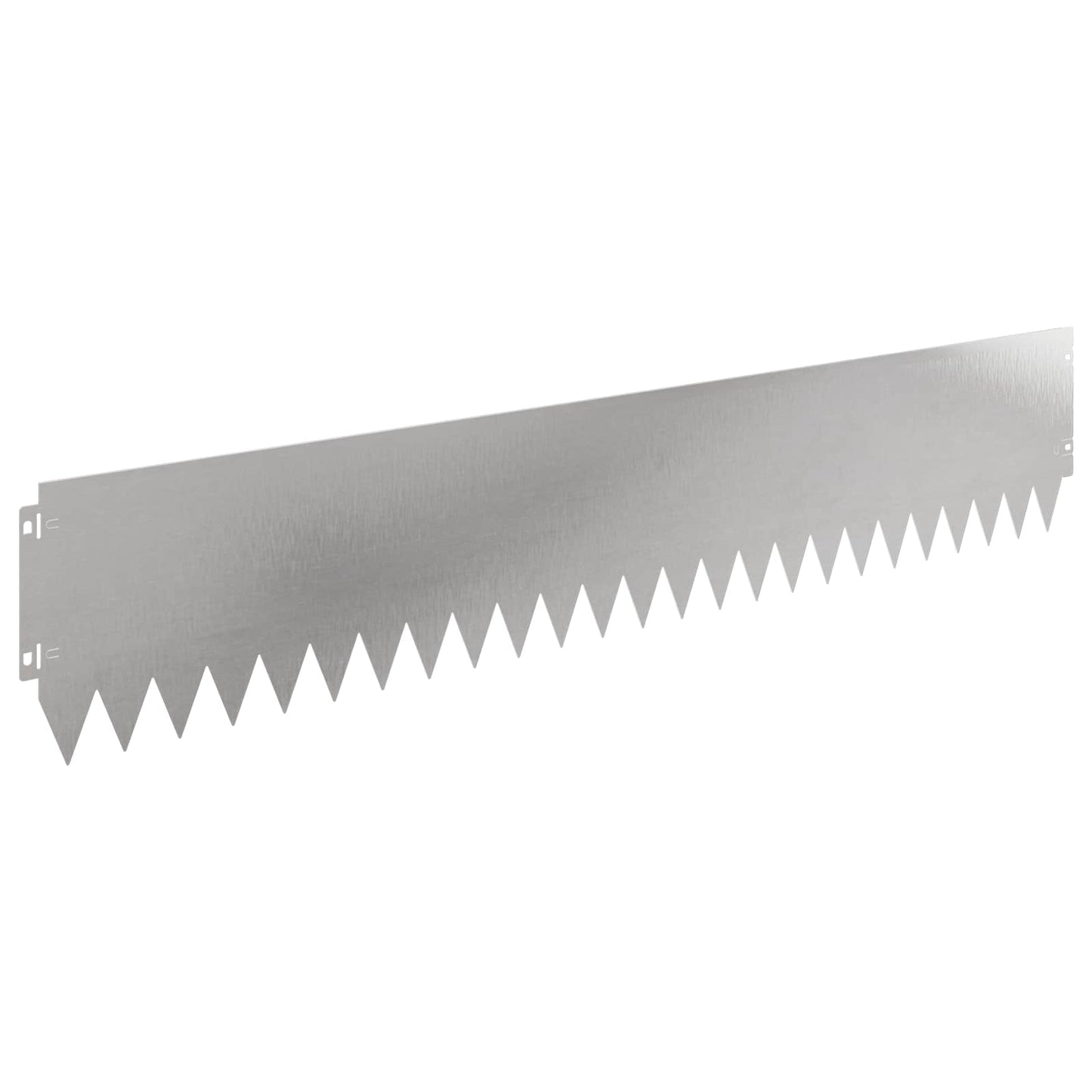 Lawn Edging 30 pcs 103 x 20 cm Steel Silver