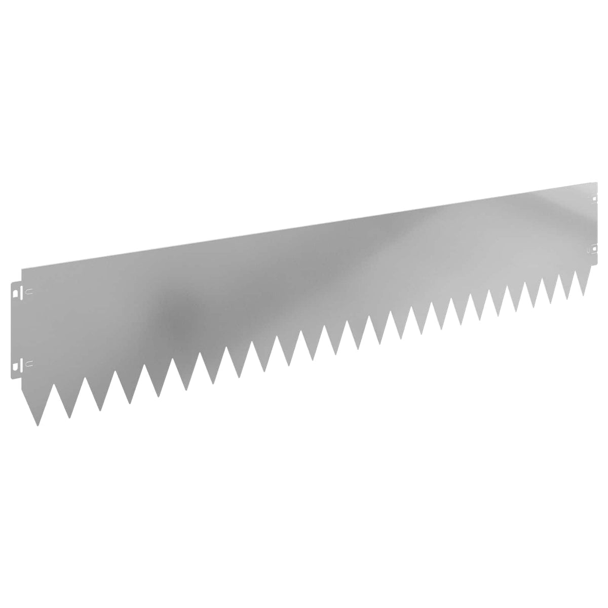 Lawn Edging 20 pcs 103 x 20 cm Steel Silver