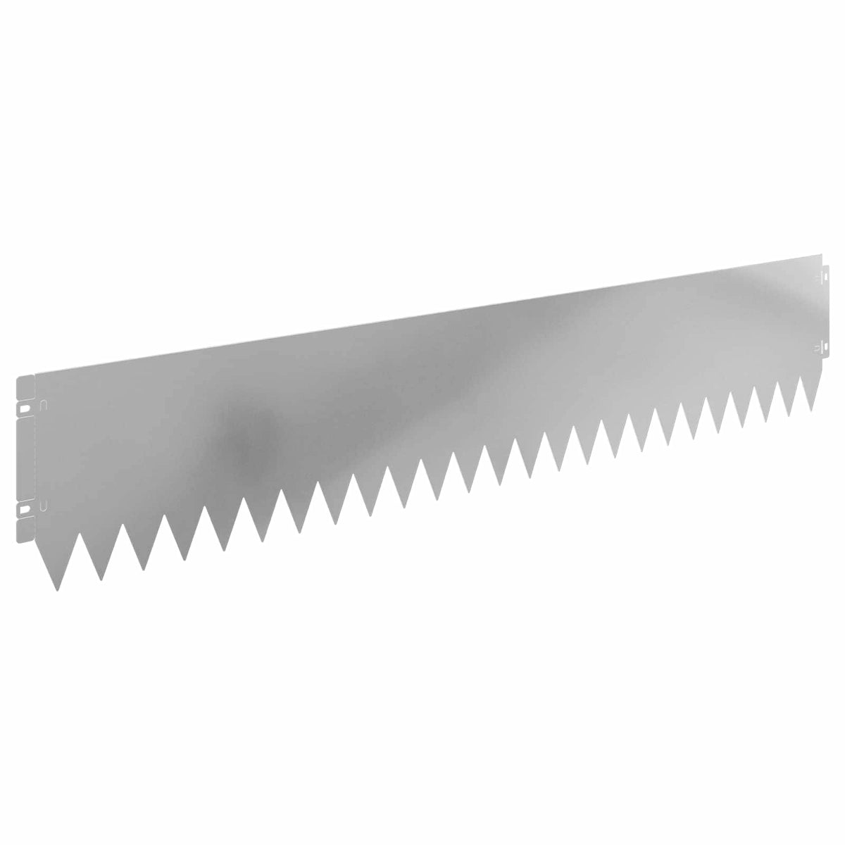 Lawn Edging 30 pcs 103 x 20 cm Steel Silver