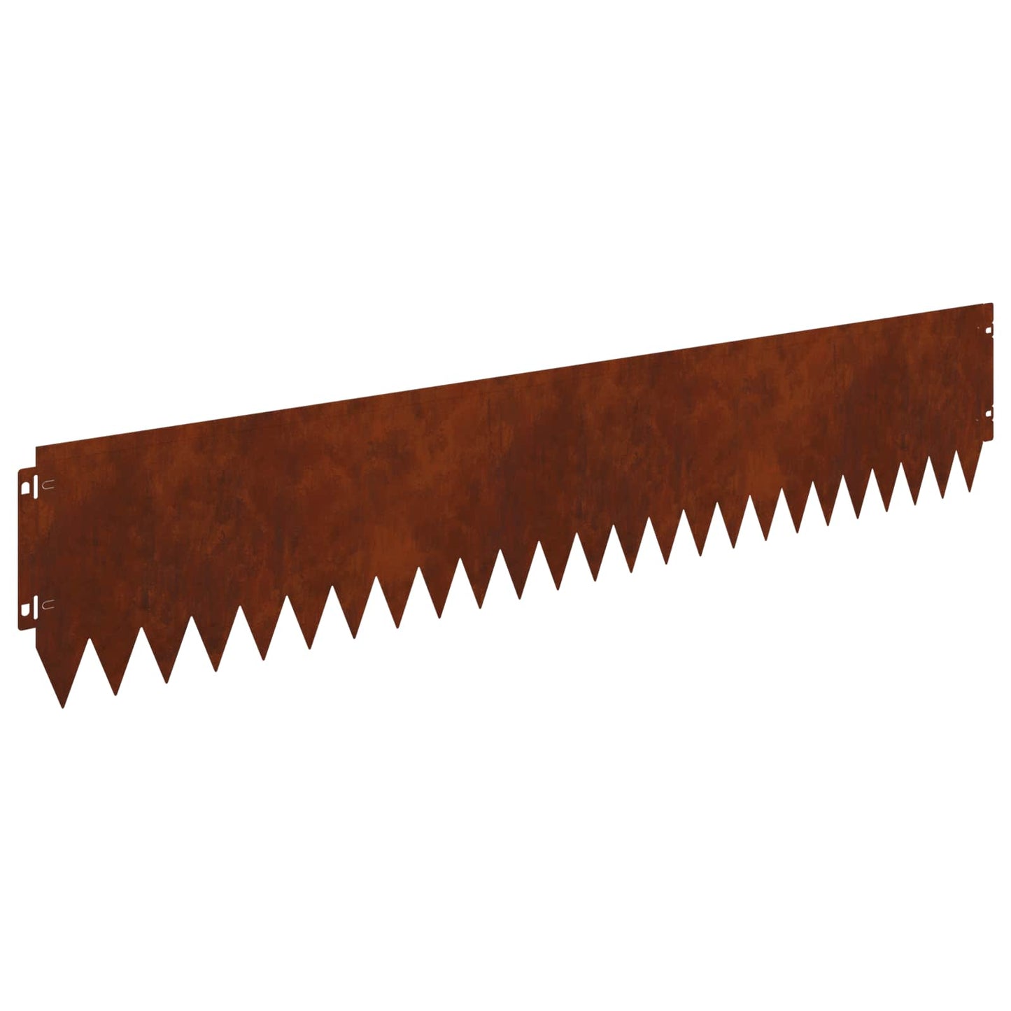 Lawn Edging 10 pcs 103 x 20 cm Steel Rusty