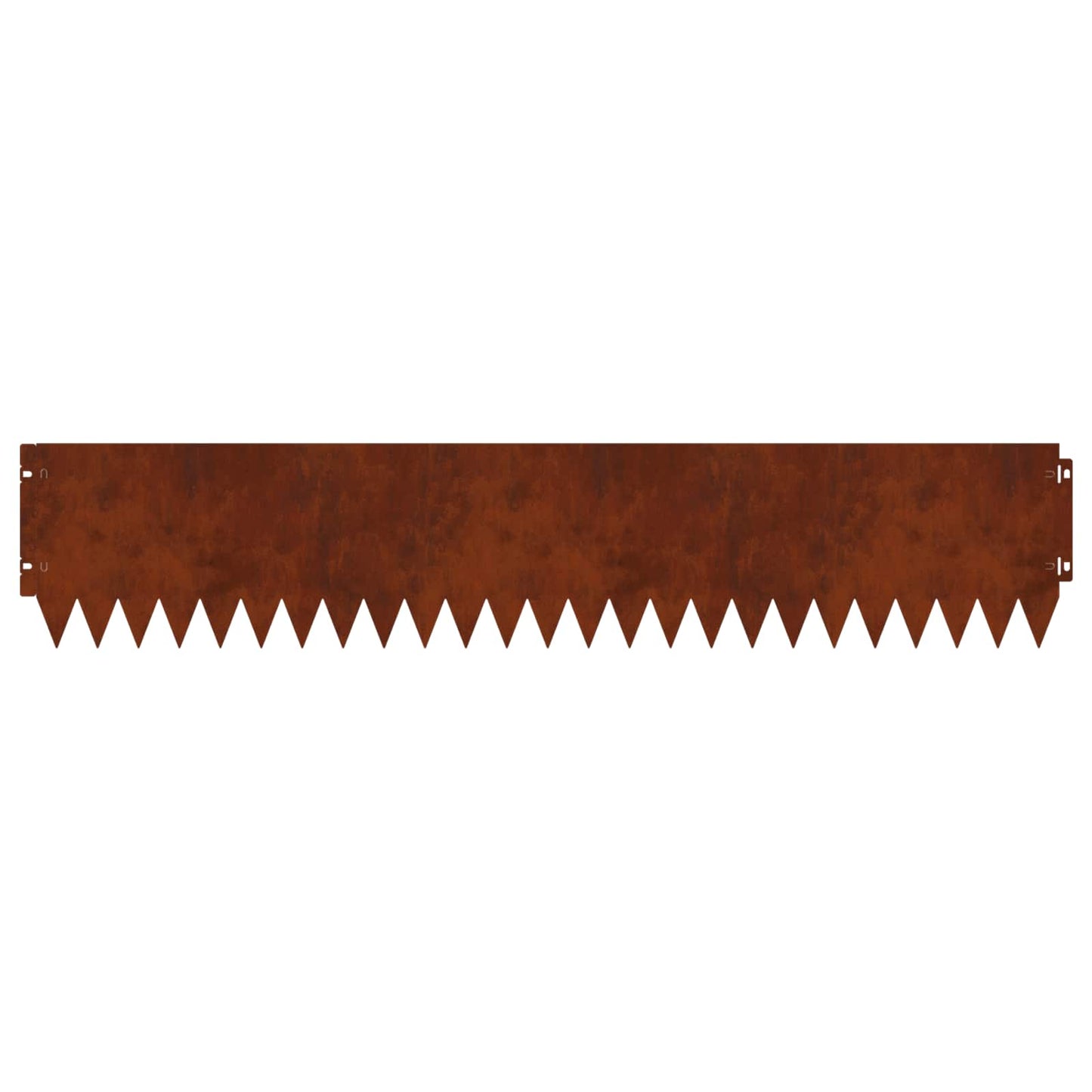Lawn Edging 10 pcs 103 x 20 cm Steel Rusty