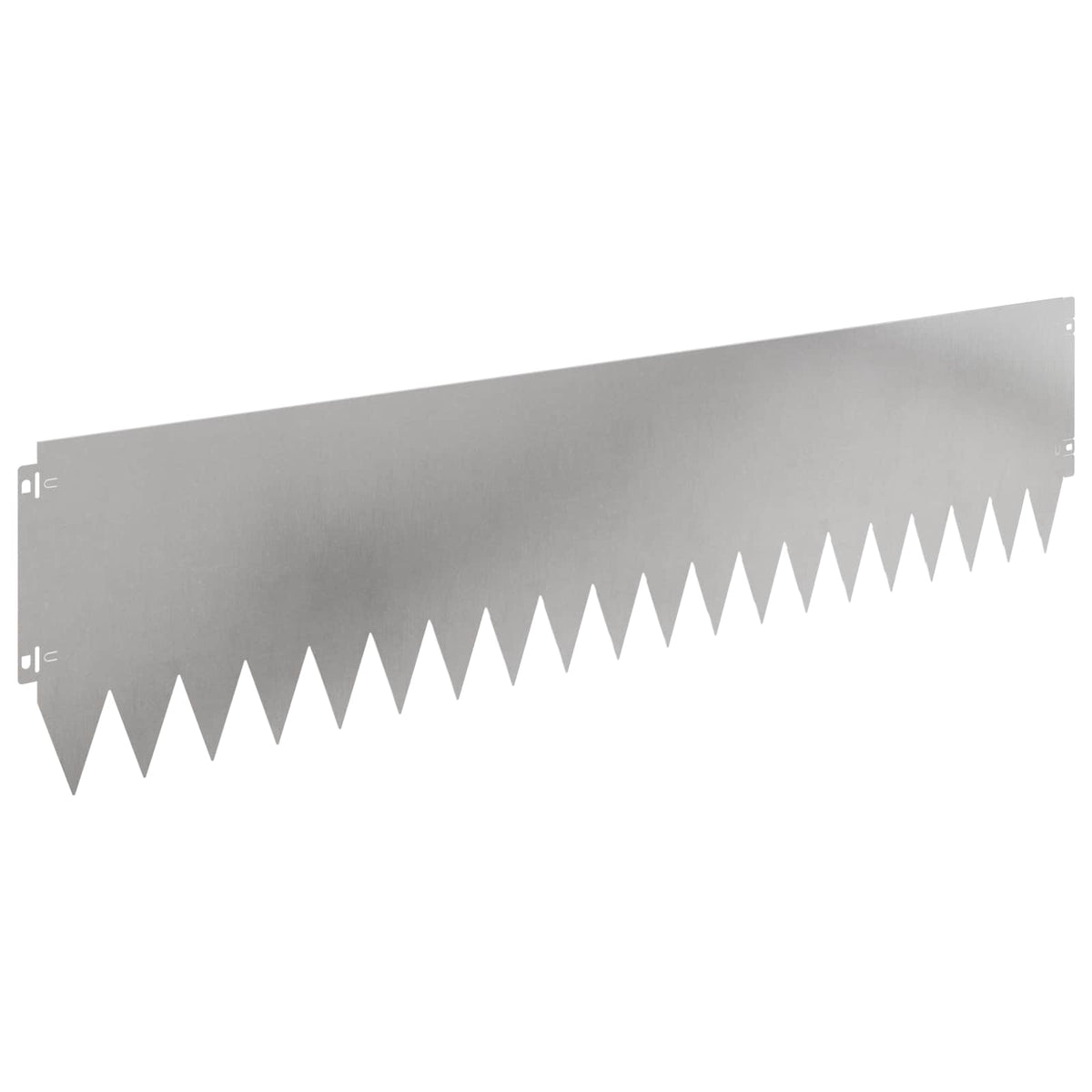 Lawn Edging 10 pcs 103 x 25 cm Steel Silver