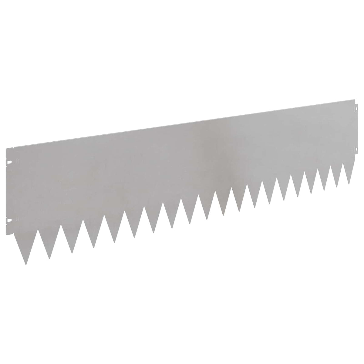 Lawn Edging 10 pcs 103 x 25 cm Steel Silver