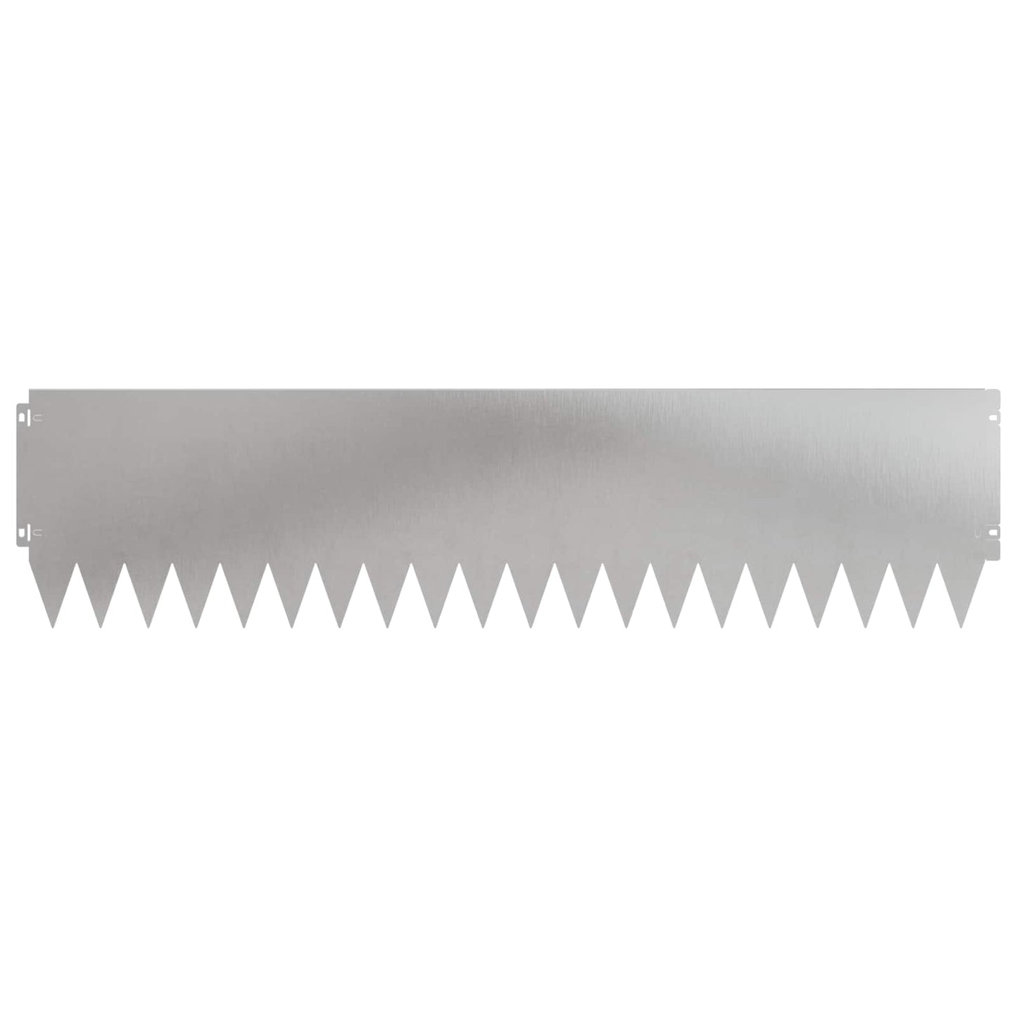 Lawn Edging 20 pcs 103 x 25 cm Steel Silver