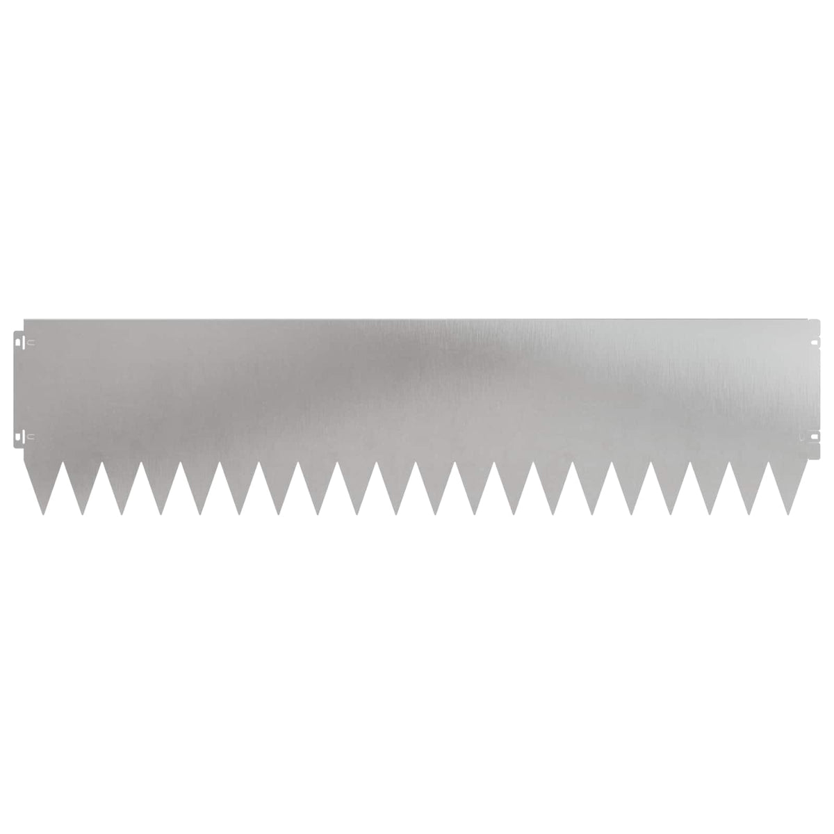 Lawn Edging 20 pcs 103 x 25 cm Stainless Steel Silver