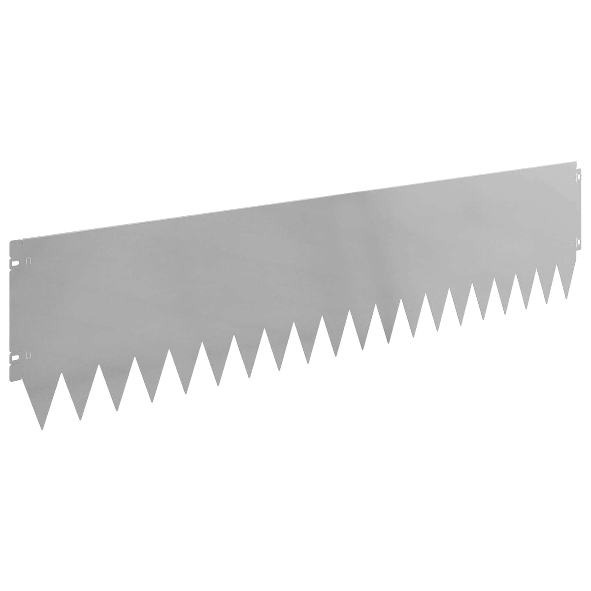 Lawn Edging 10 pcs 103 x 25 cm Steel Silver