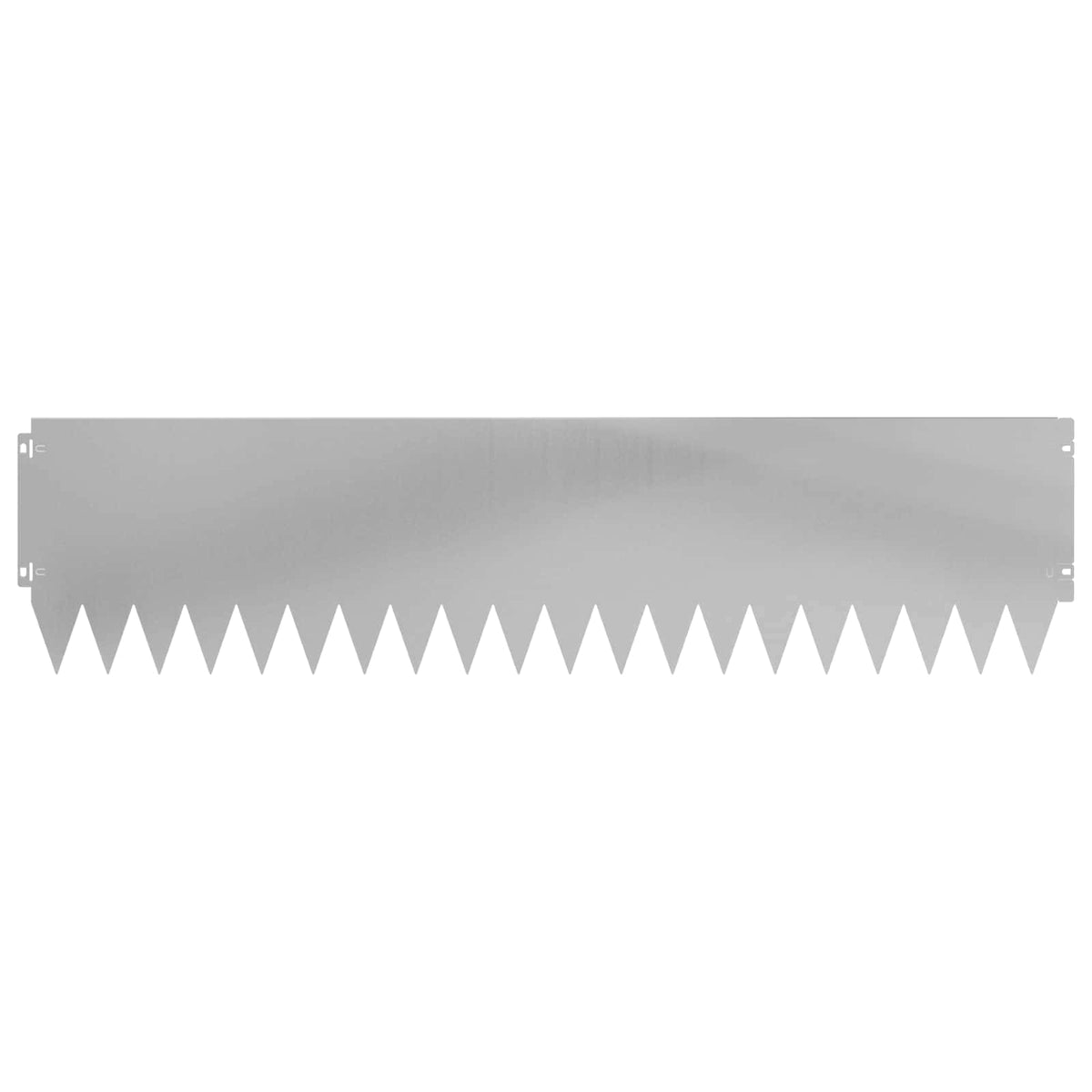 Lawn Edging 10 pcs 103 x 25 cm Steel Silver