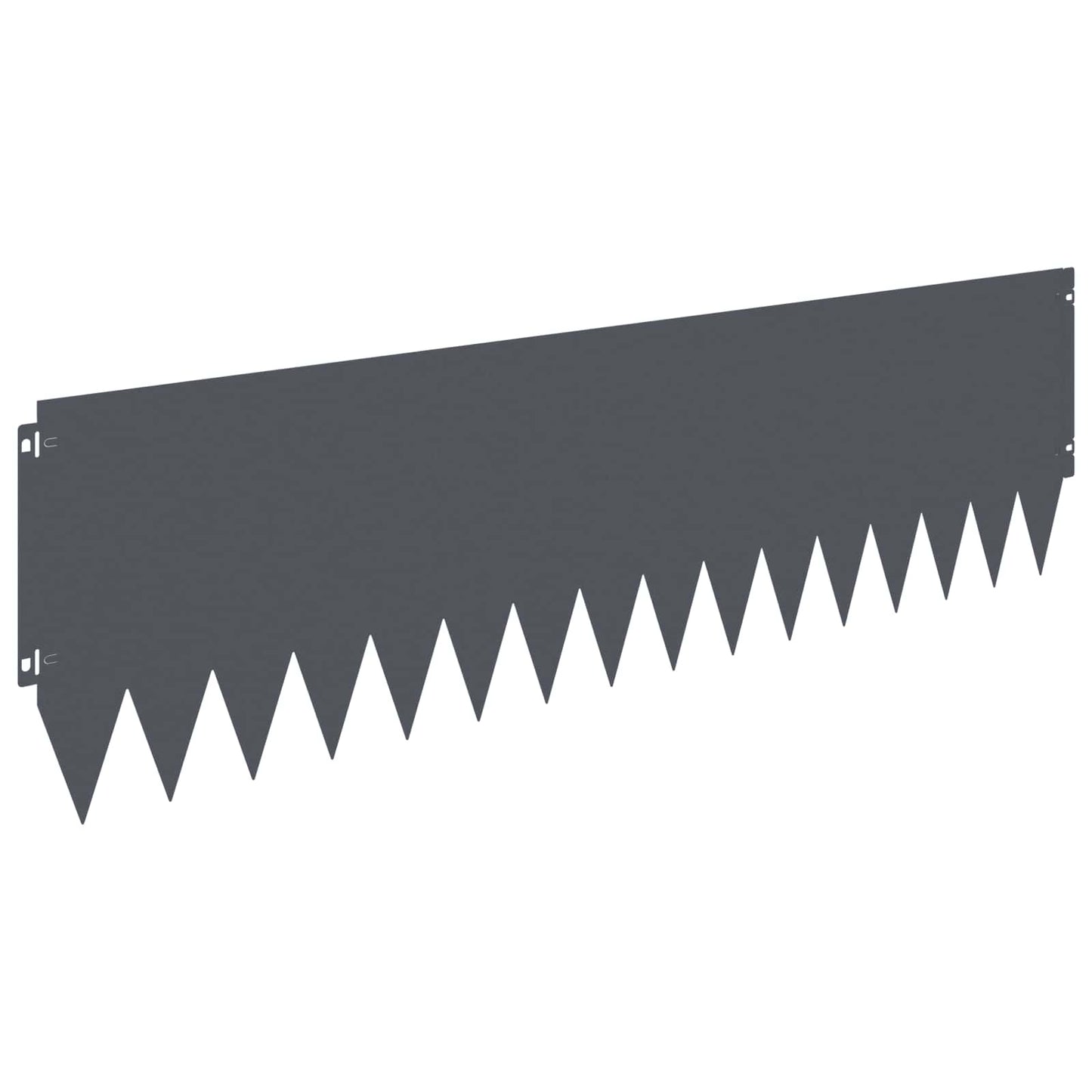 Lawn Edging 20 pcs 103 x 30 cm Steel Anthracite