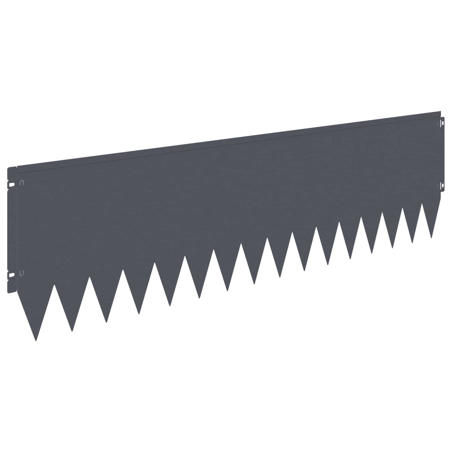 Lawn Edging 20 pcs 103 x 30 cm Steel Anthracite