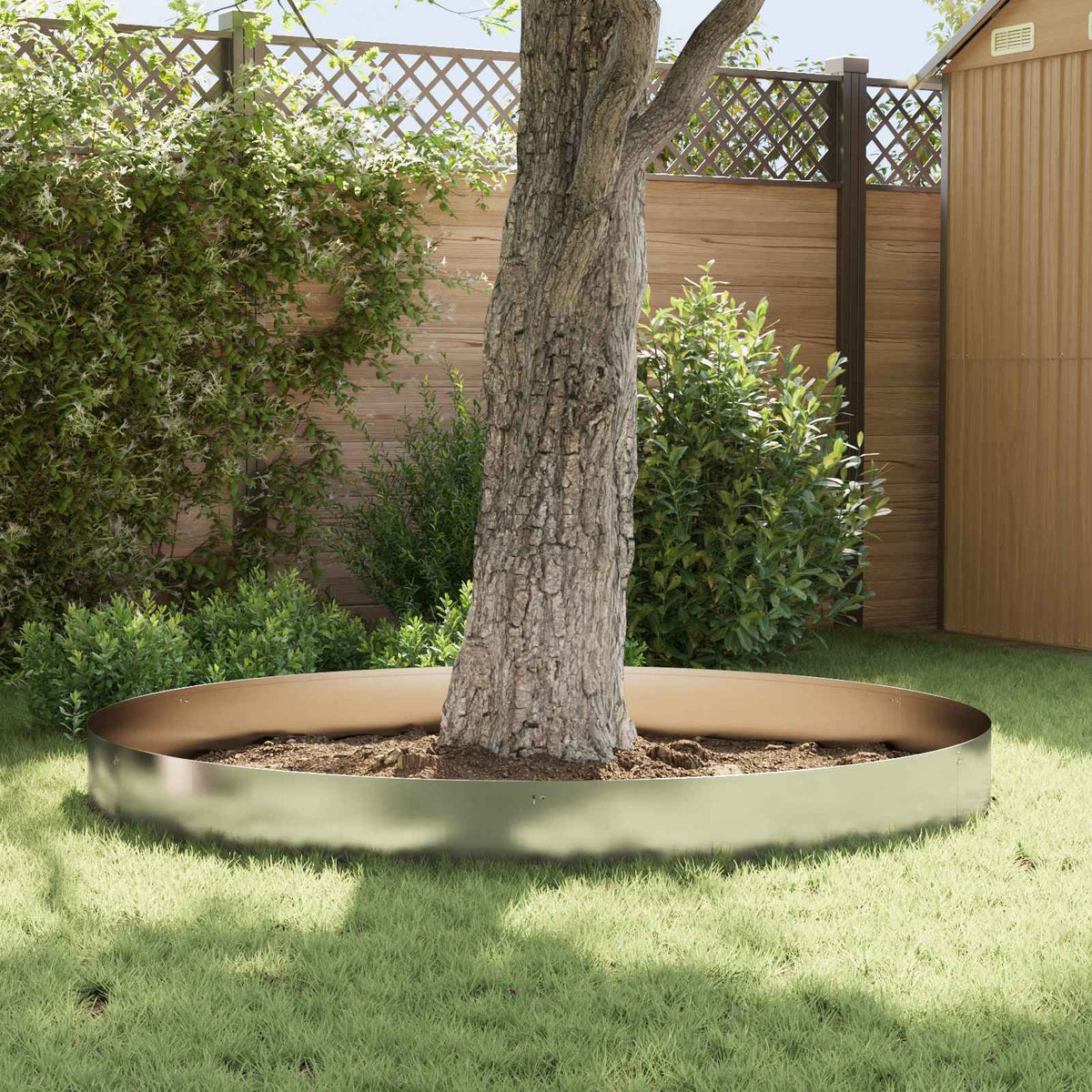 Lawn Edging 10 pcs 103 x 30 cm Stainless Steel Silver