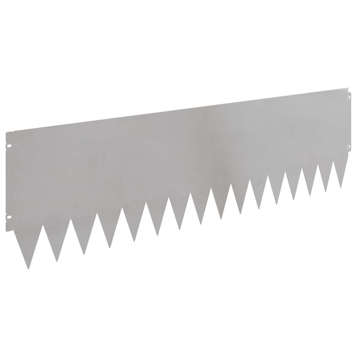 Lawn Edging 10 pcs 103 x 30 cm Stainless Steel Silver