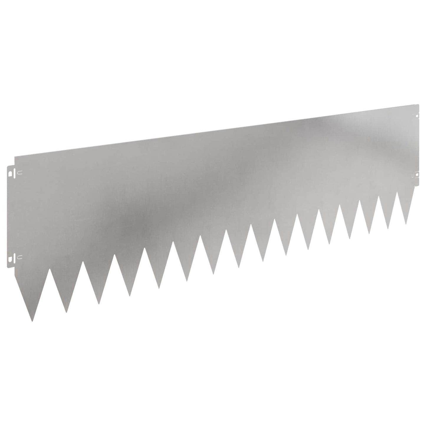 Lawn Edging 20 pcs 103 x 30 cm Steel Silver