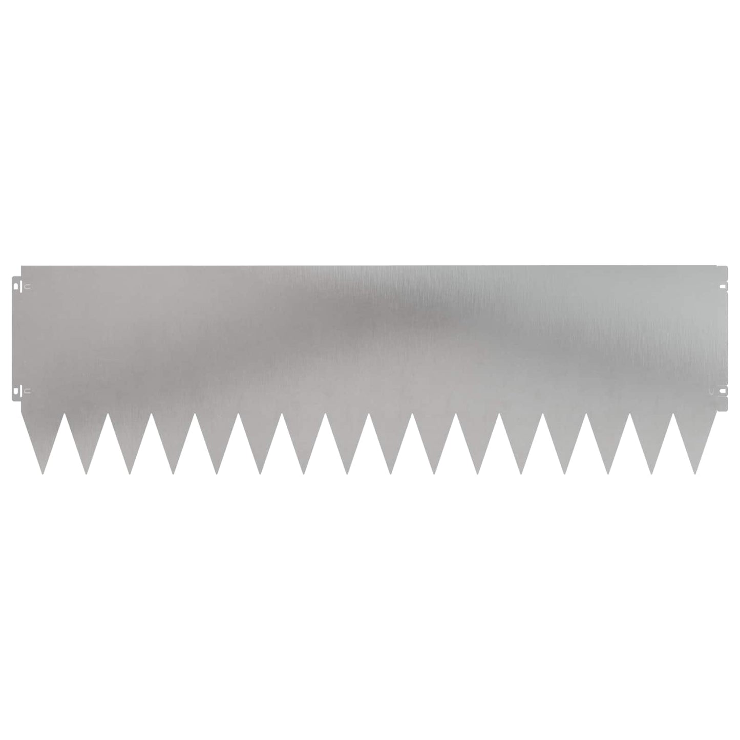 Lawn Edging 20 pcs 103 x 30 cm Steel Silver