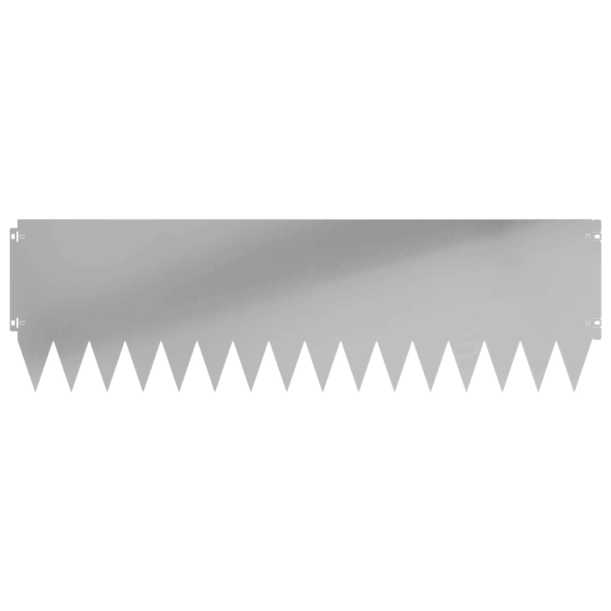 Lawn Edging 10 pcs 103 x 30 cm Steel Silver