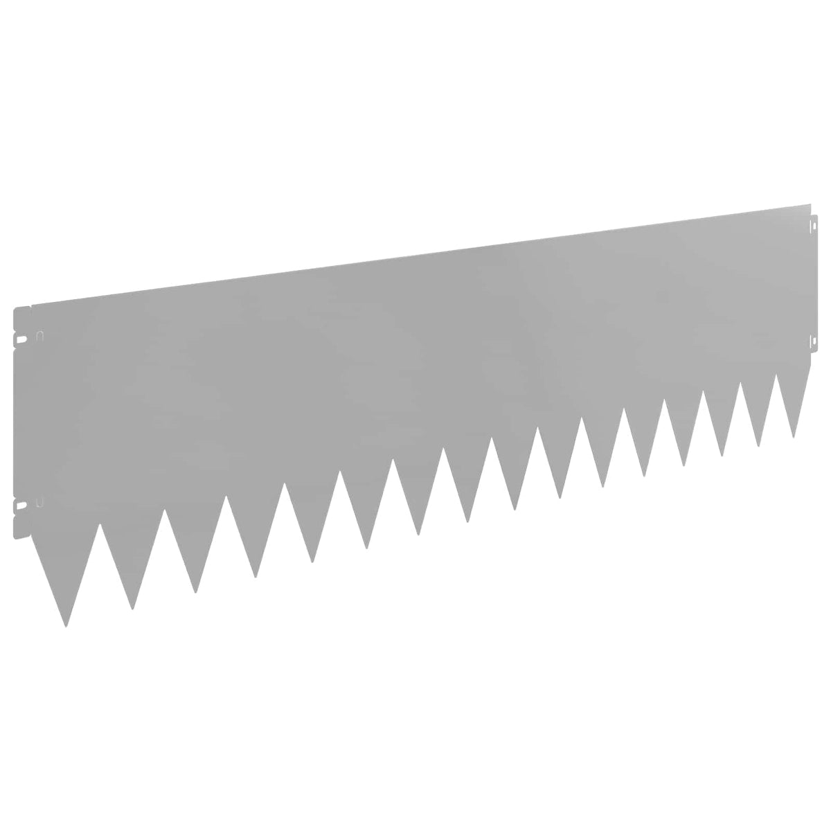 Lawn Edging 20 pcs 103 x 30 cm Steel Silver