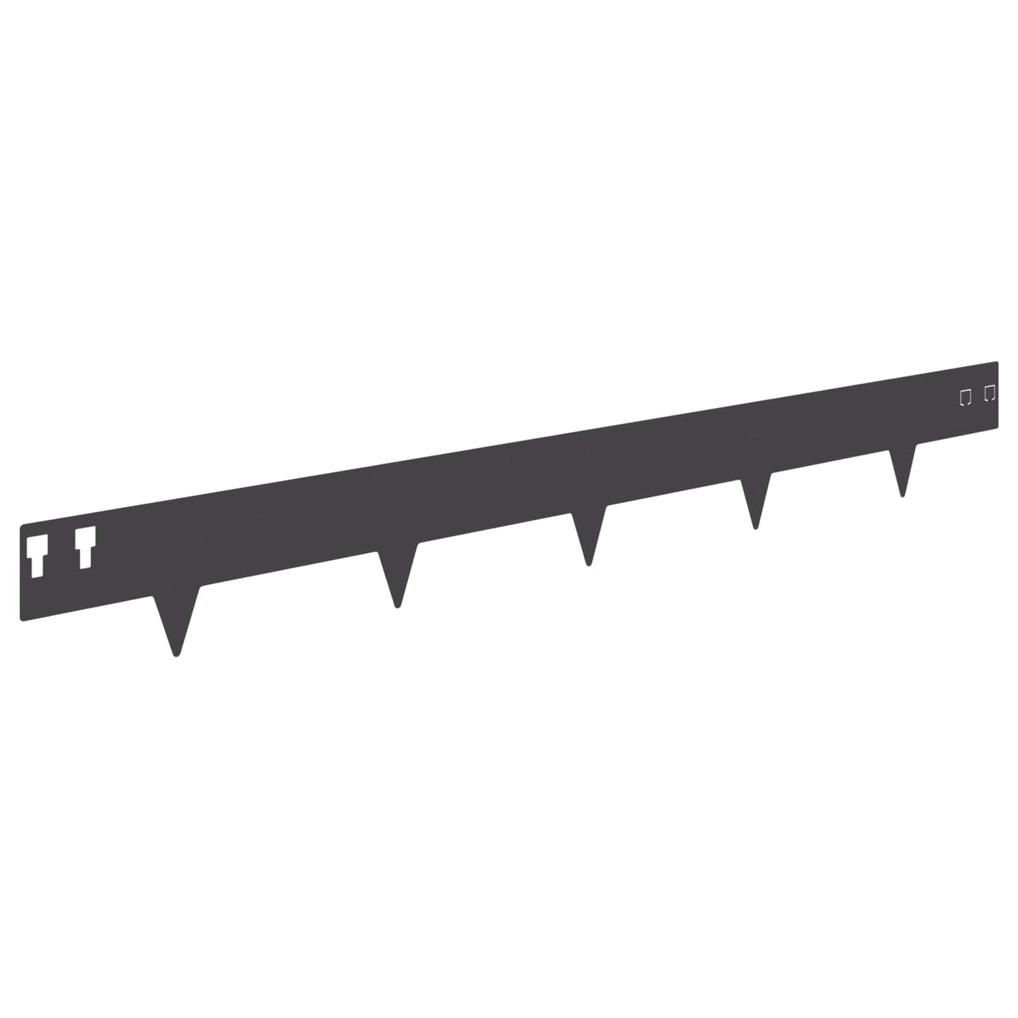 Lawn Edging 30 pcs 100 x 12 cm Steel Black