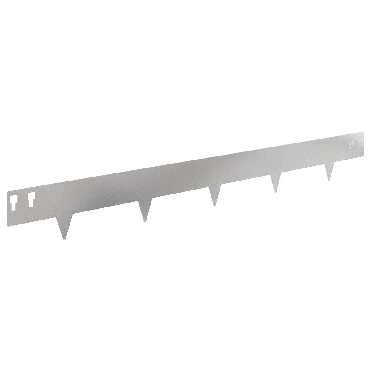 Lawn Edging 30 pcs 100 x 12 cm Steel Silver