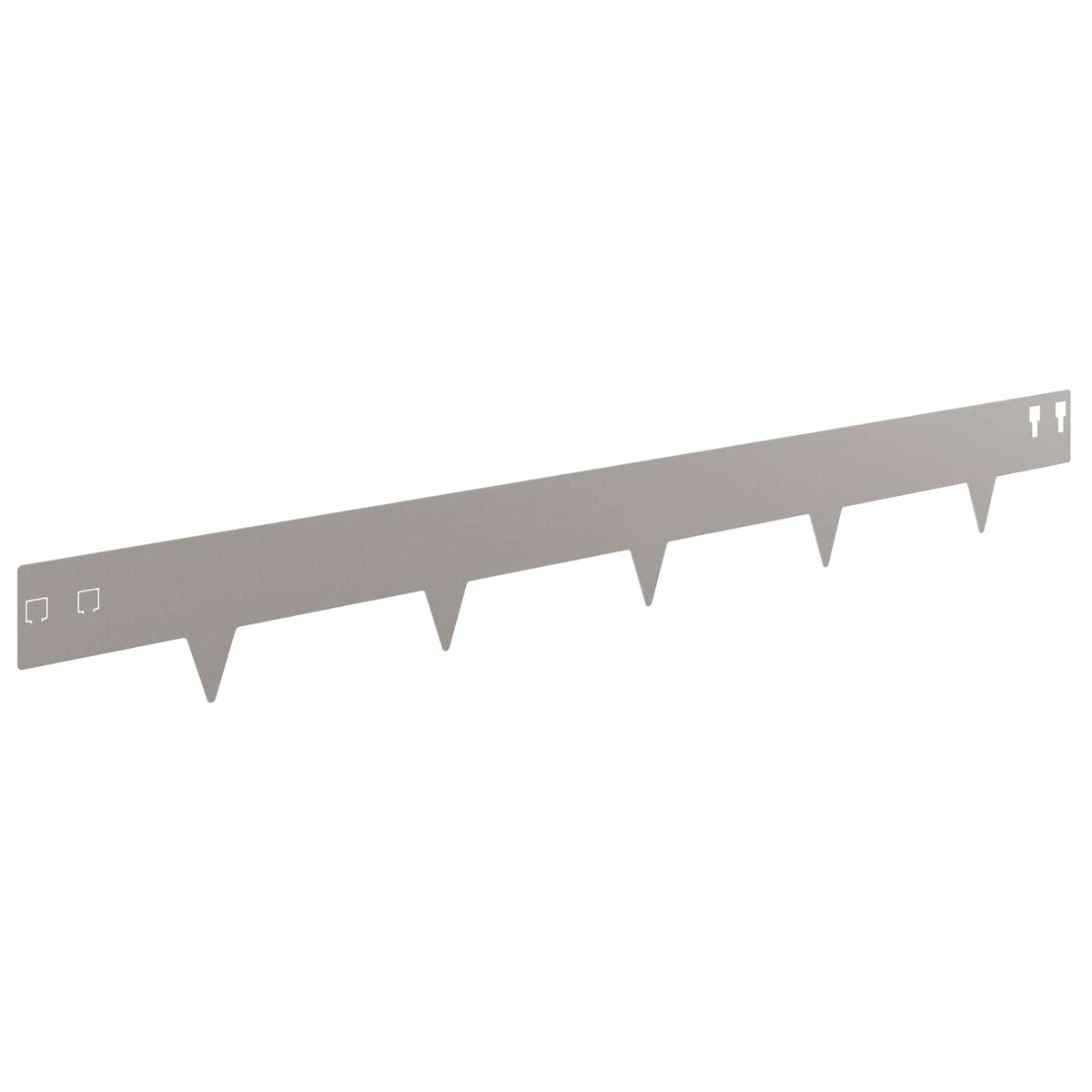 Lawn Edging 30 pcs 100 x 12 cm Steel Rusty