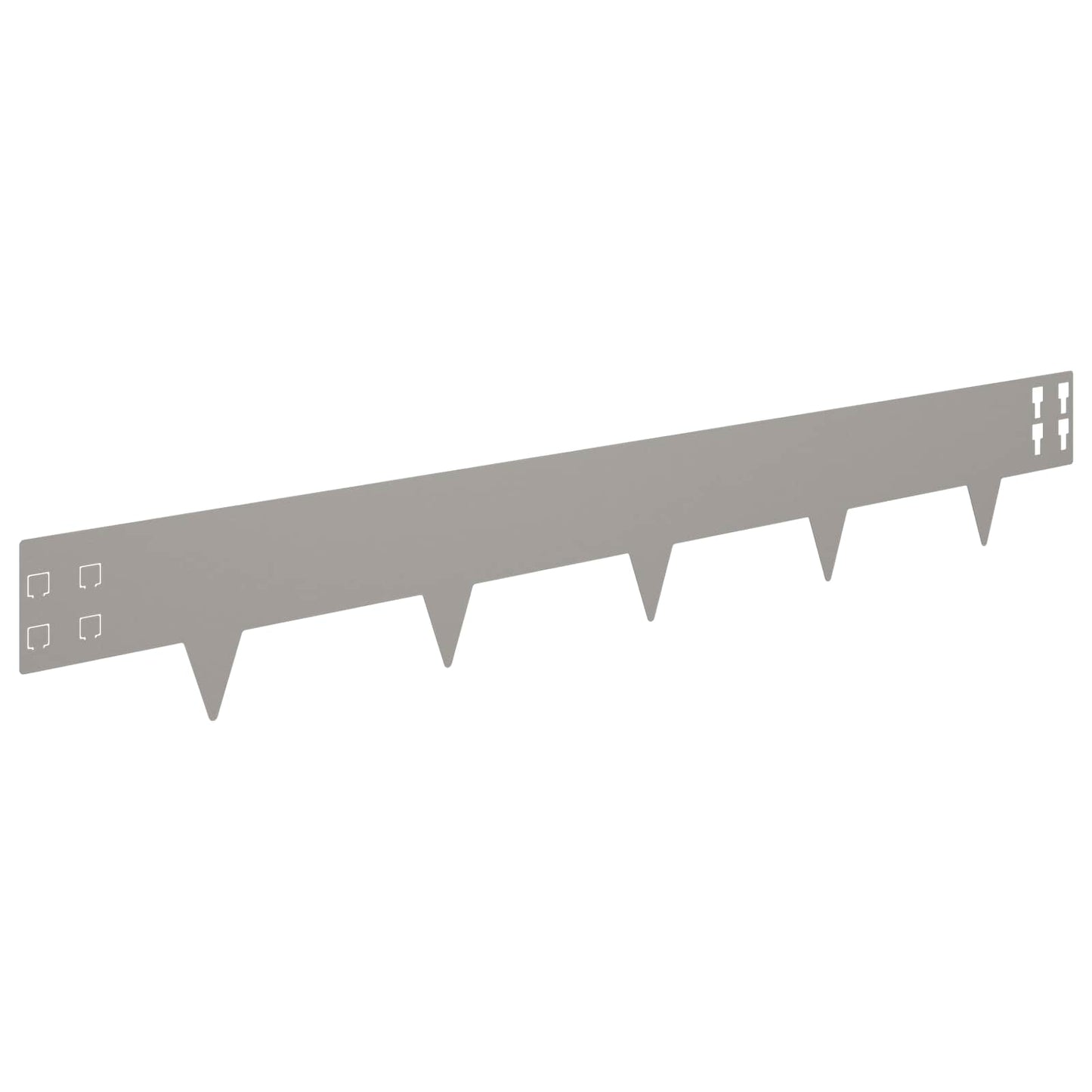Lawn Edging 30 pcs 100 x 15 cm Steel Rusty