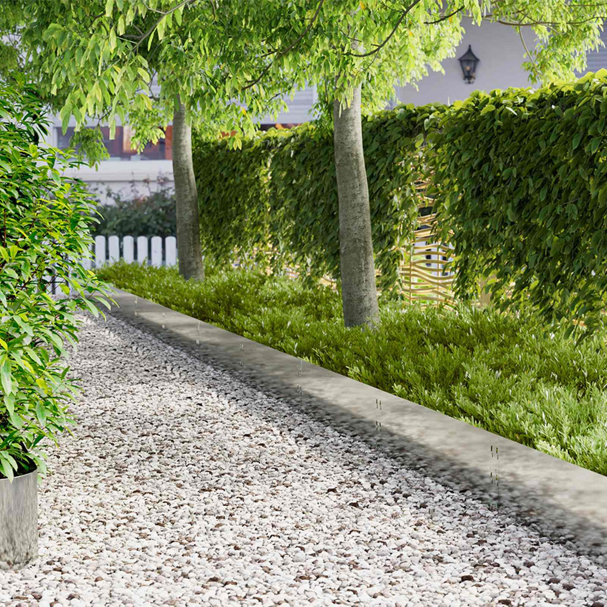 Lawn Edging 20 pcs 100 x 30 cm Steel Silver