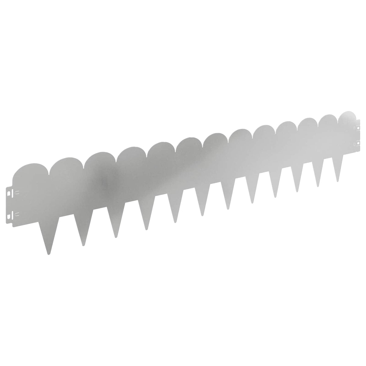 Lawn Edging 20 pcs 103 x 20 cm Steel Silver