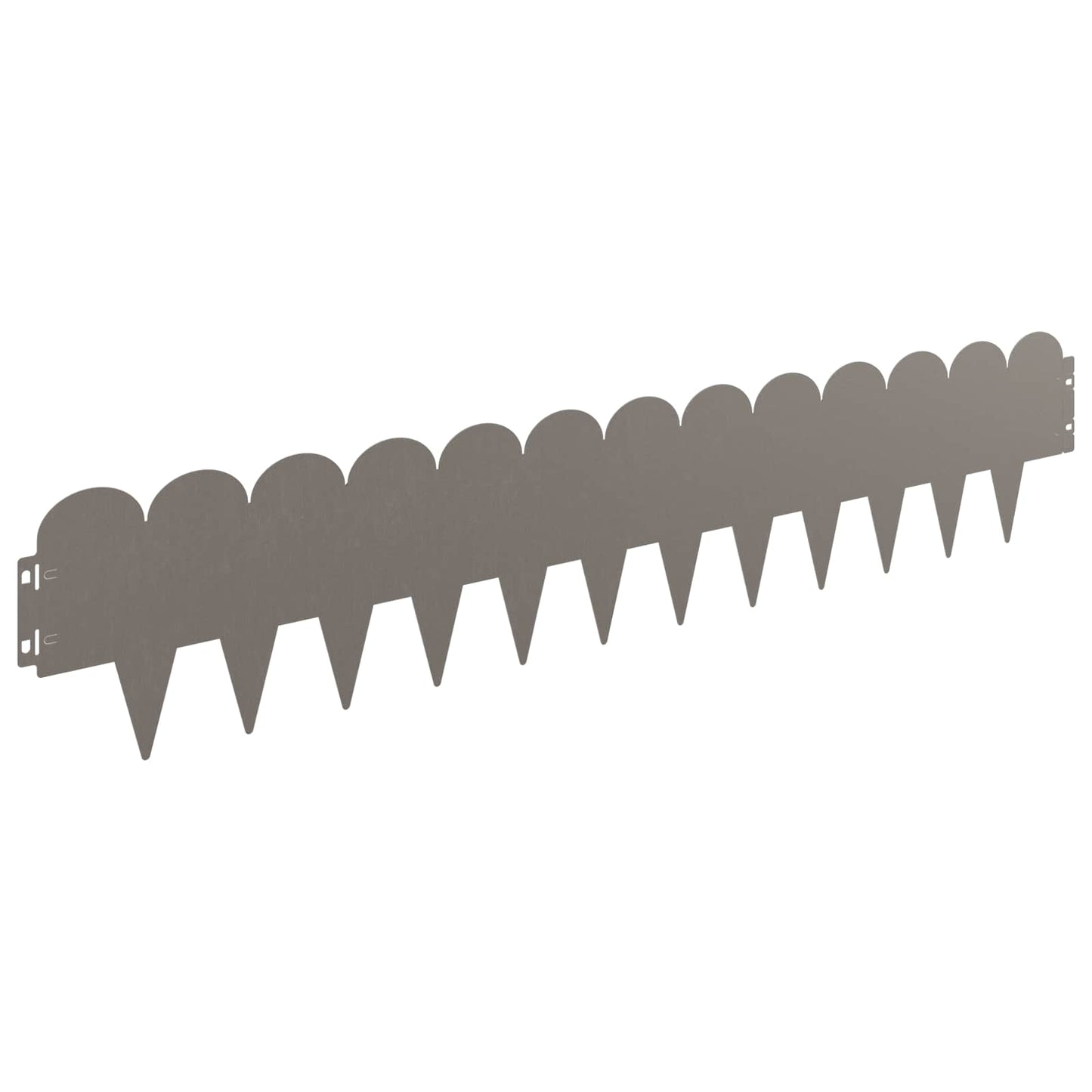 Lawn Edging 20 pcs 103 x 20 cm Steel Rusty