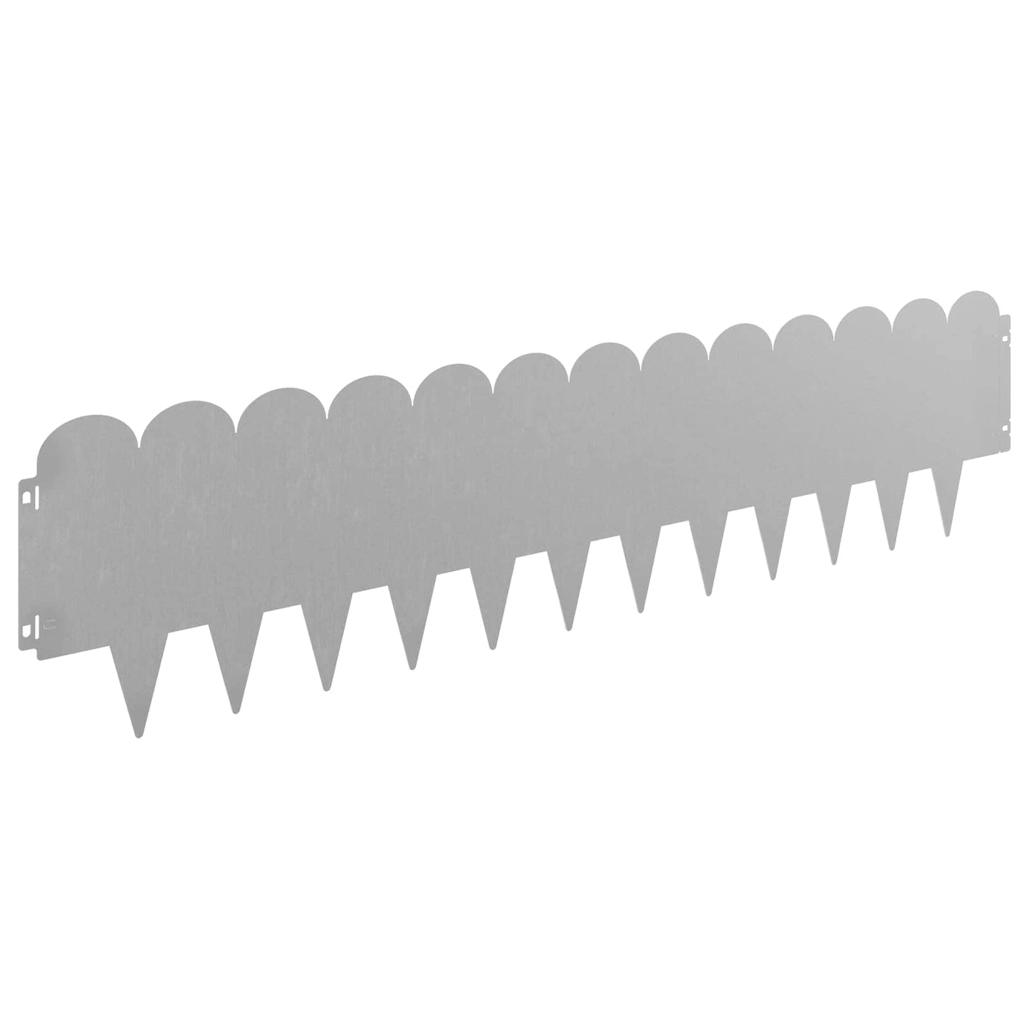 Lawn Edging 30 pcs 103 x 25 cm Steel Rusty