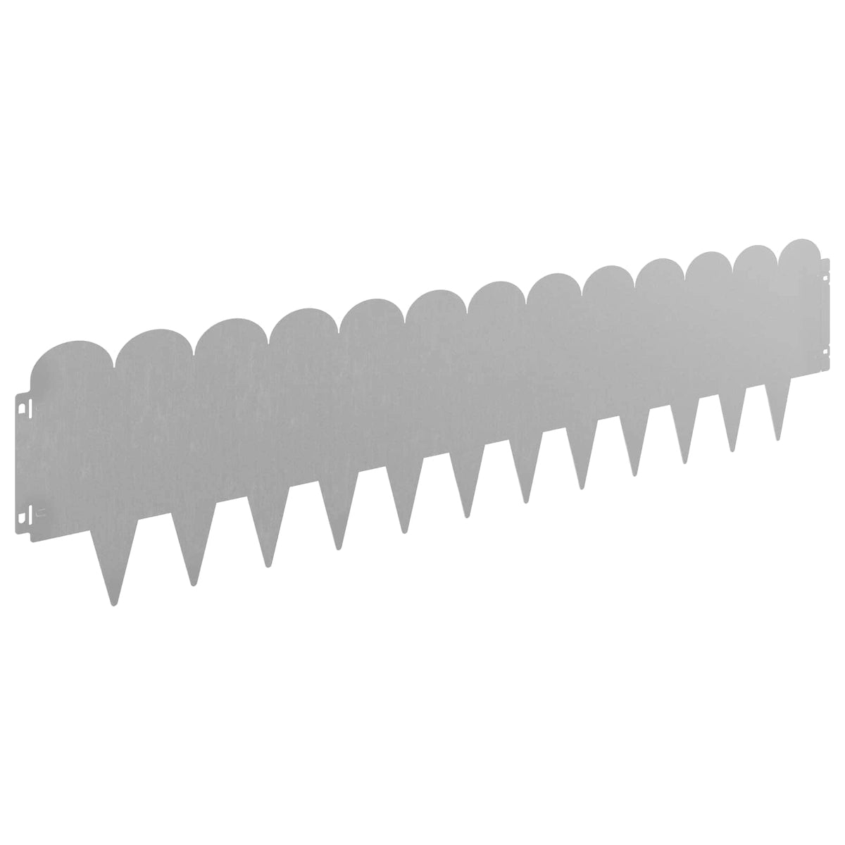 Lawn Edging 30 pcs 103 x 25 cm Steel Rusty