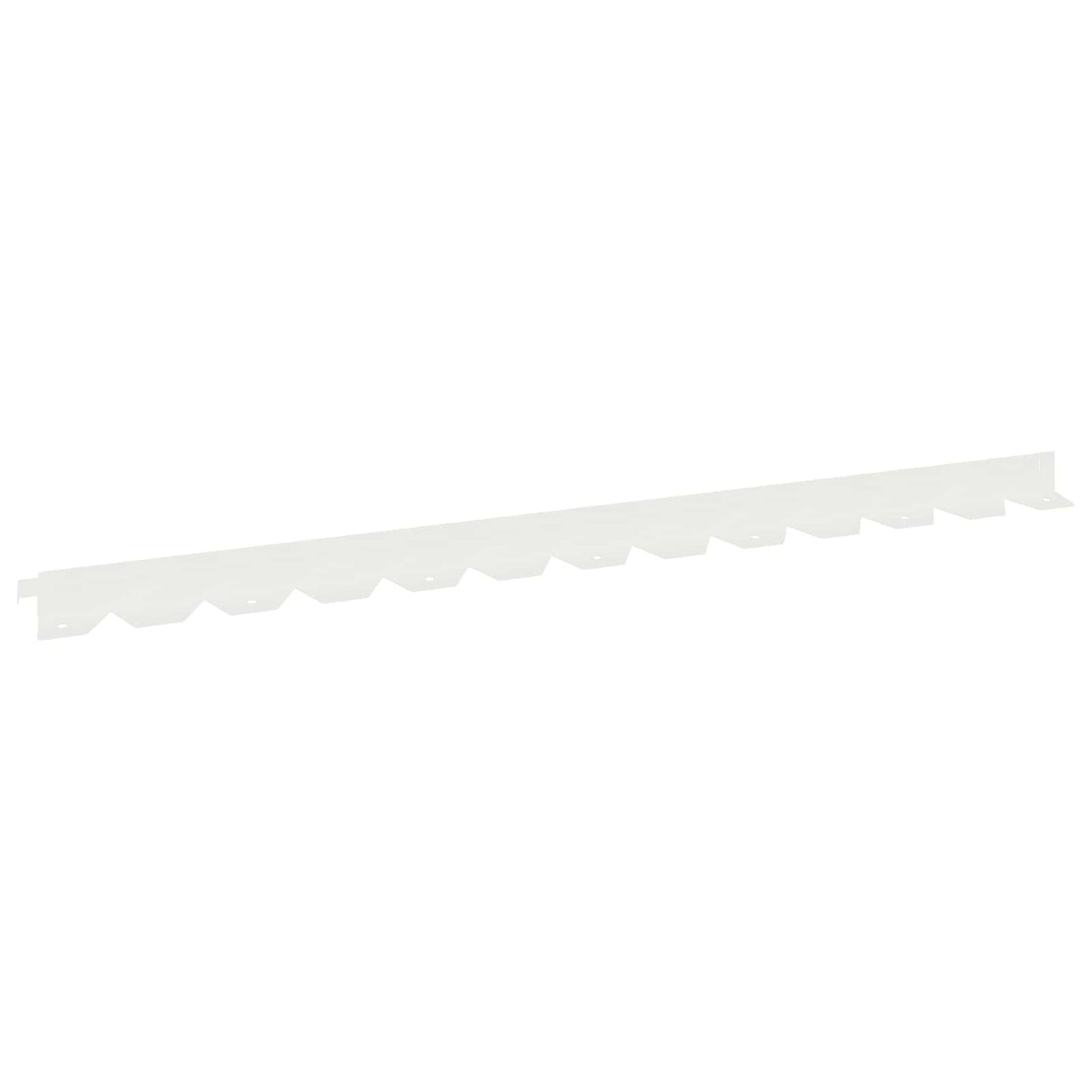 Lawn Edging 30 pcs 102 x 4 x 4 cm Steel White