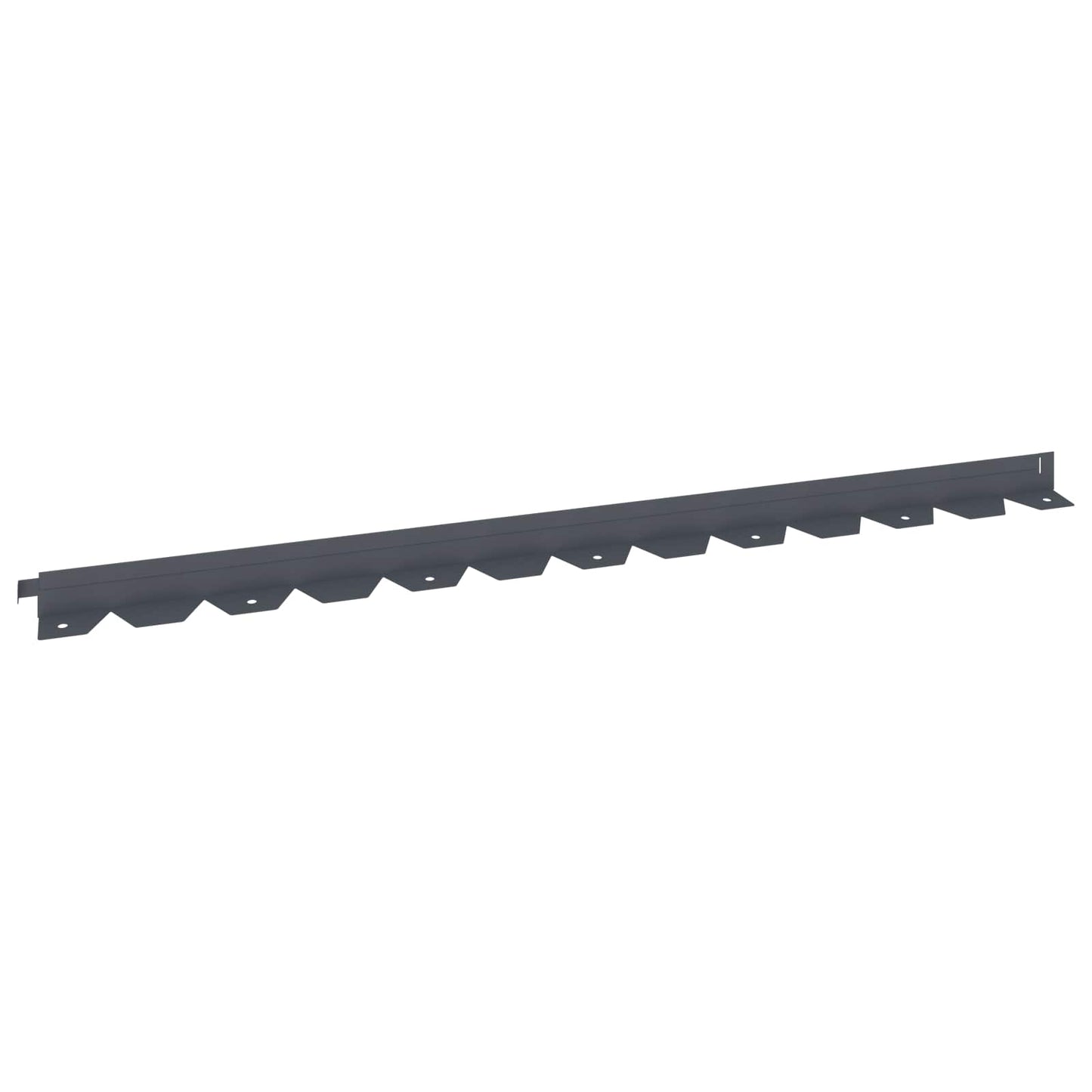 Lawn Edging 10 pcs 102 x 4 x 4 cm Steel Anthracite