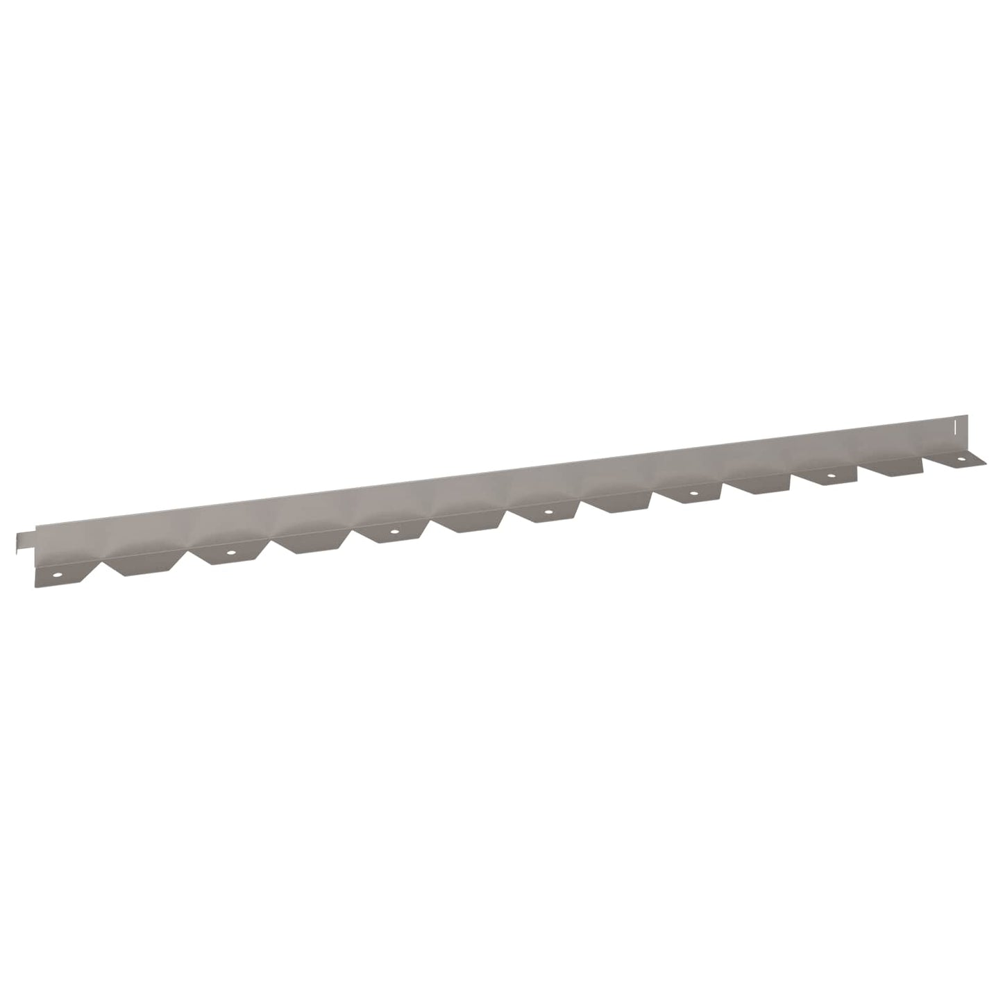 Lawn Edging 30 pcs 102 x 4 x 4 cm Steel Rusty