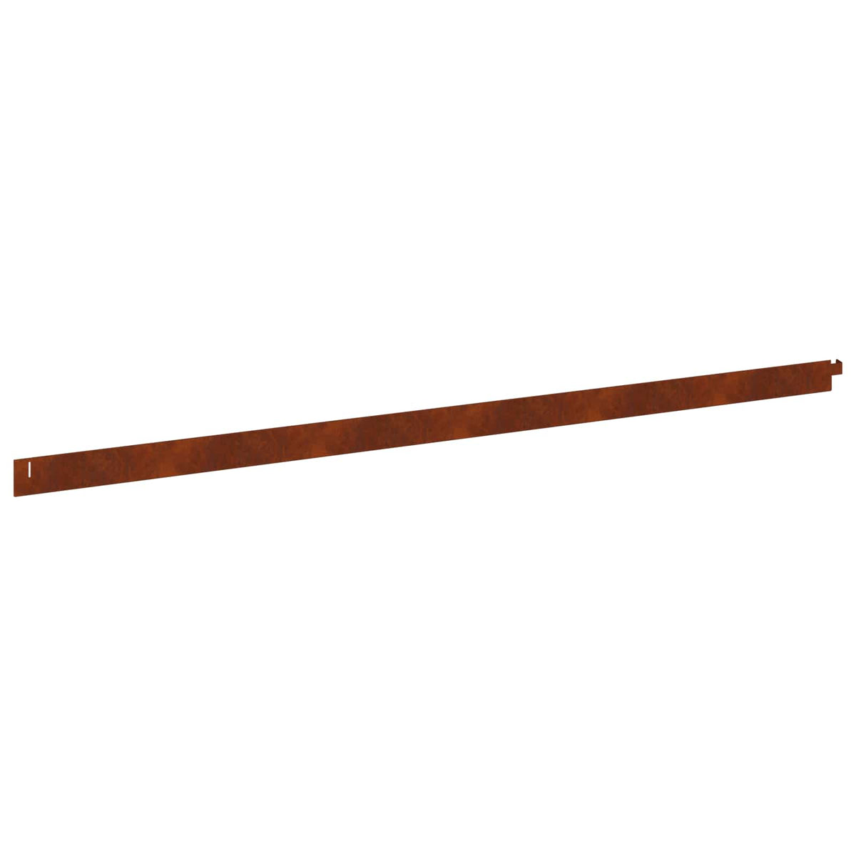 Lawn Edging 30 pcs 102 x 4 x 4 cm Steel Rusty
