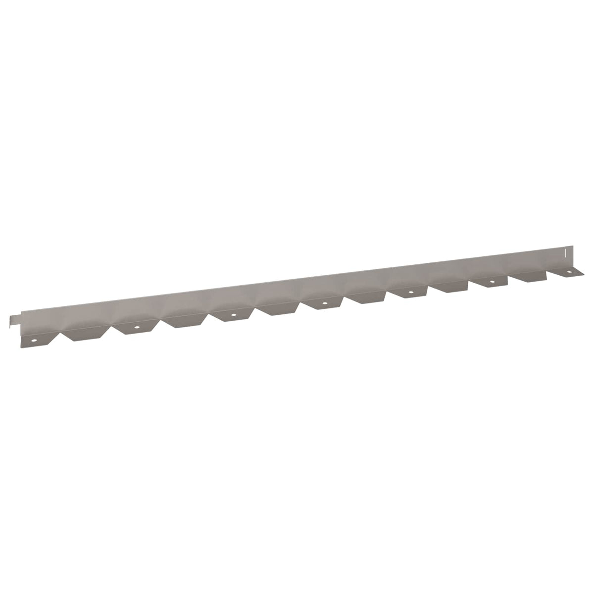 Lawn Edging 50 pcs 102 x 4 x 4 cm Steel Rusty
