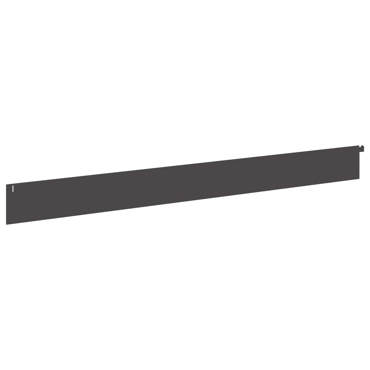 Lawn Edging 10 pcs 102 x 10 x 4 cm Steel Black