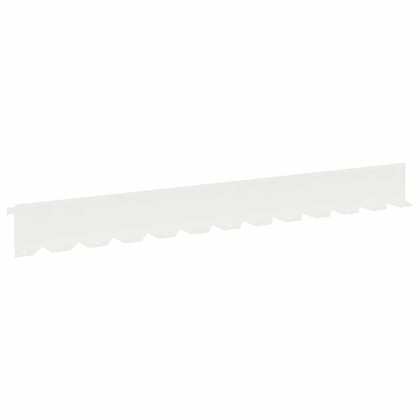 Lawn Edging 10 pcs 102 x 10 x 4 cm Steel White