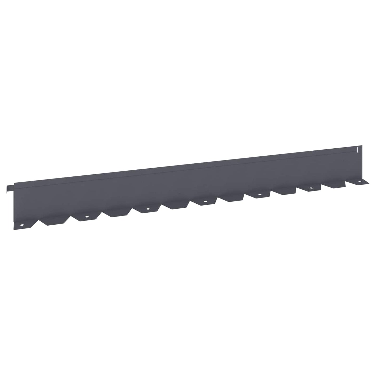 Lawn Edging 20 pcs 102 x 10 x 4 cm Steel Anthracite
