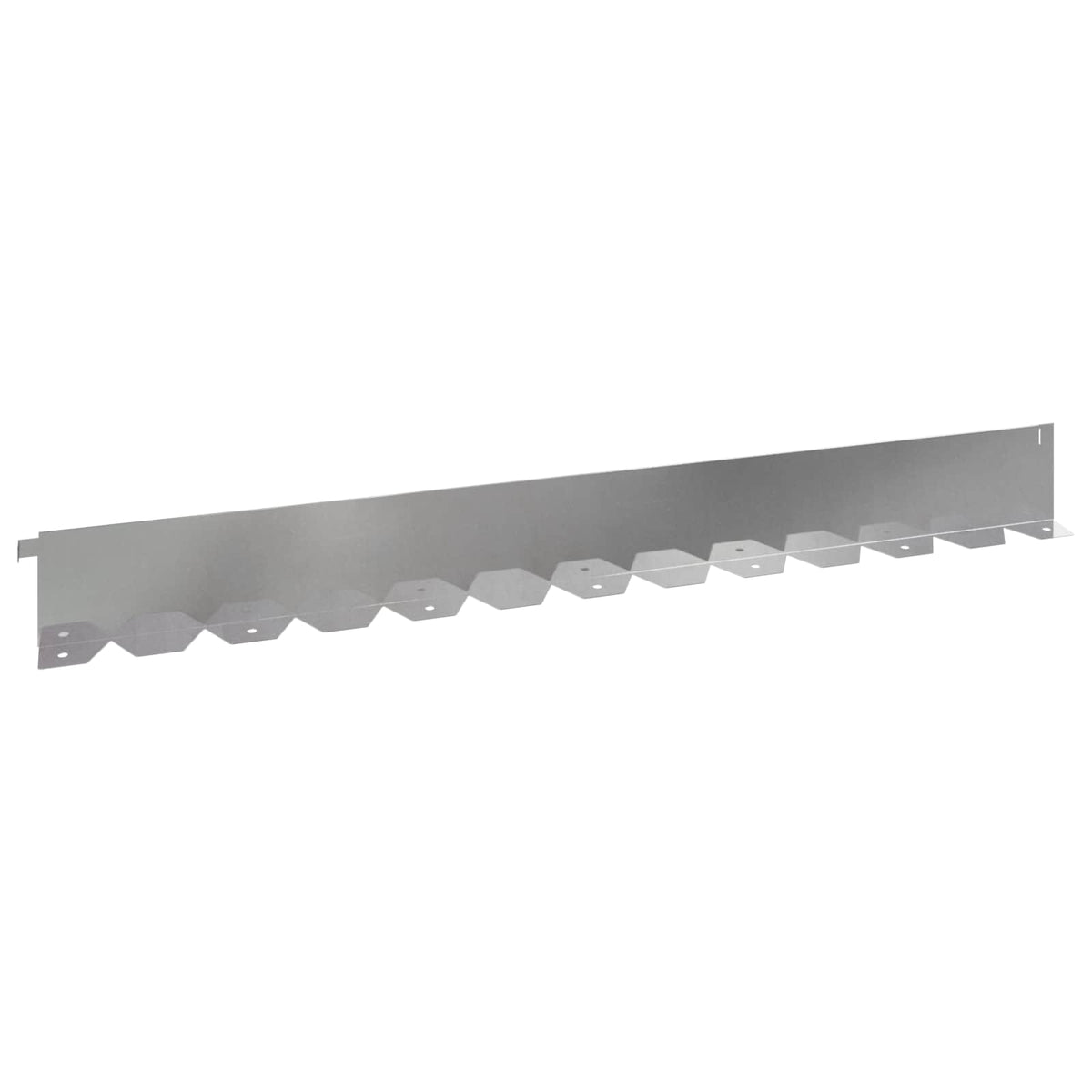 Lawn Edging 10 pcs 102 x 10 x 4 cm Steel Silver