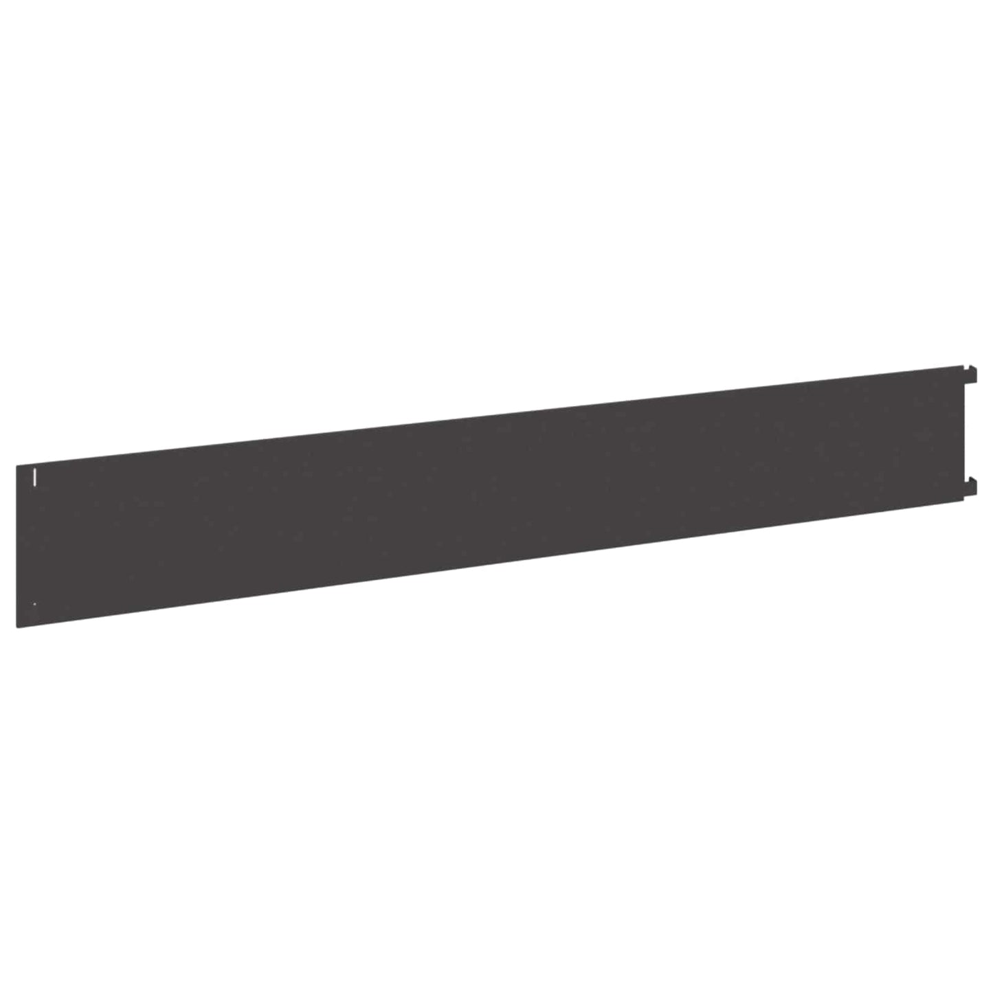 Lawn Edging 30 pcs 102 x 15 x 4 cm Steel Black