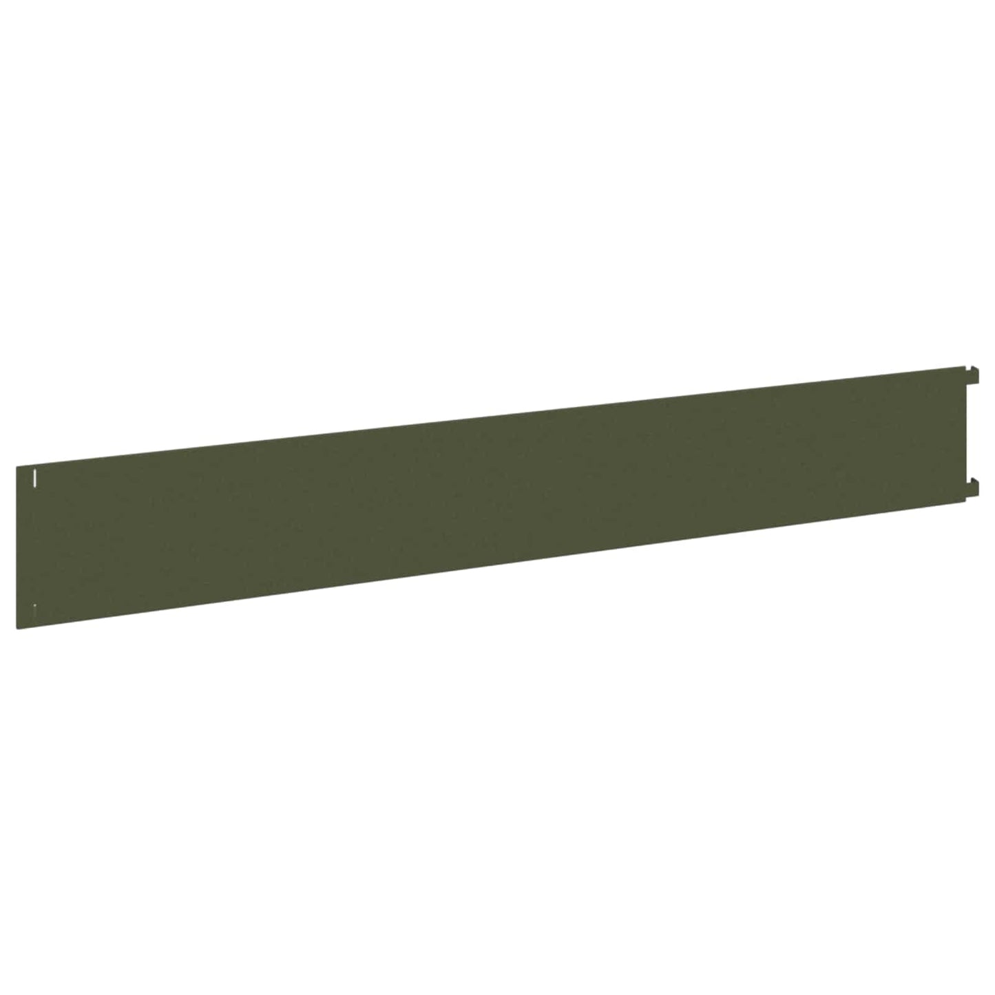Lawn Edging 10 pcs 102 x 15 x 4 cm Steel Olive Green