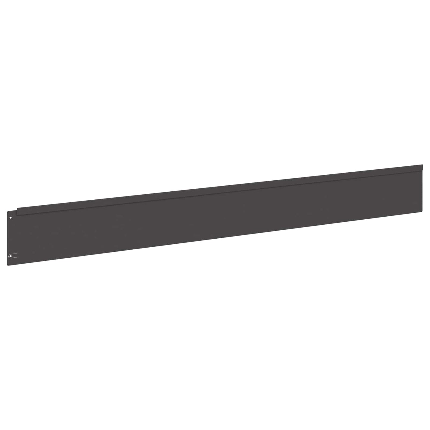 Lawn Edging 20 pcs 100 x 12 cm Steel Black