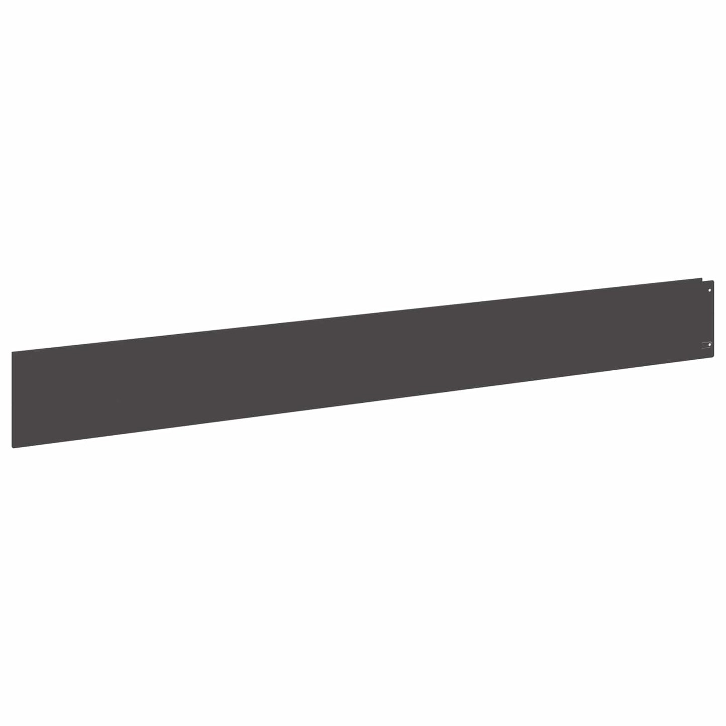 Lawn Edging 50 pcs 100 x 12 cm Steel Black